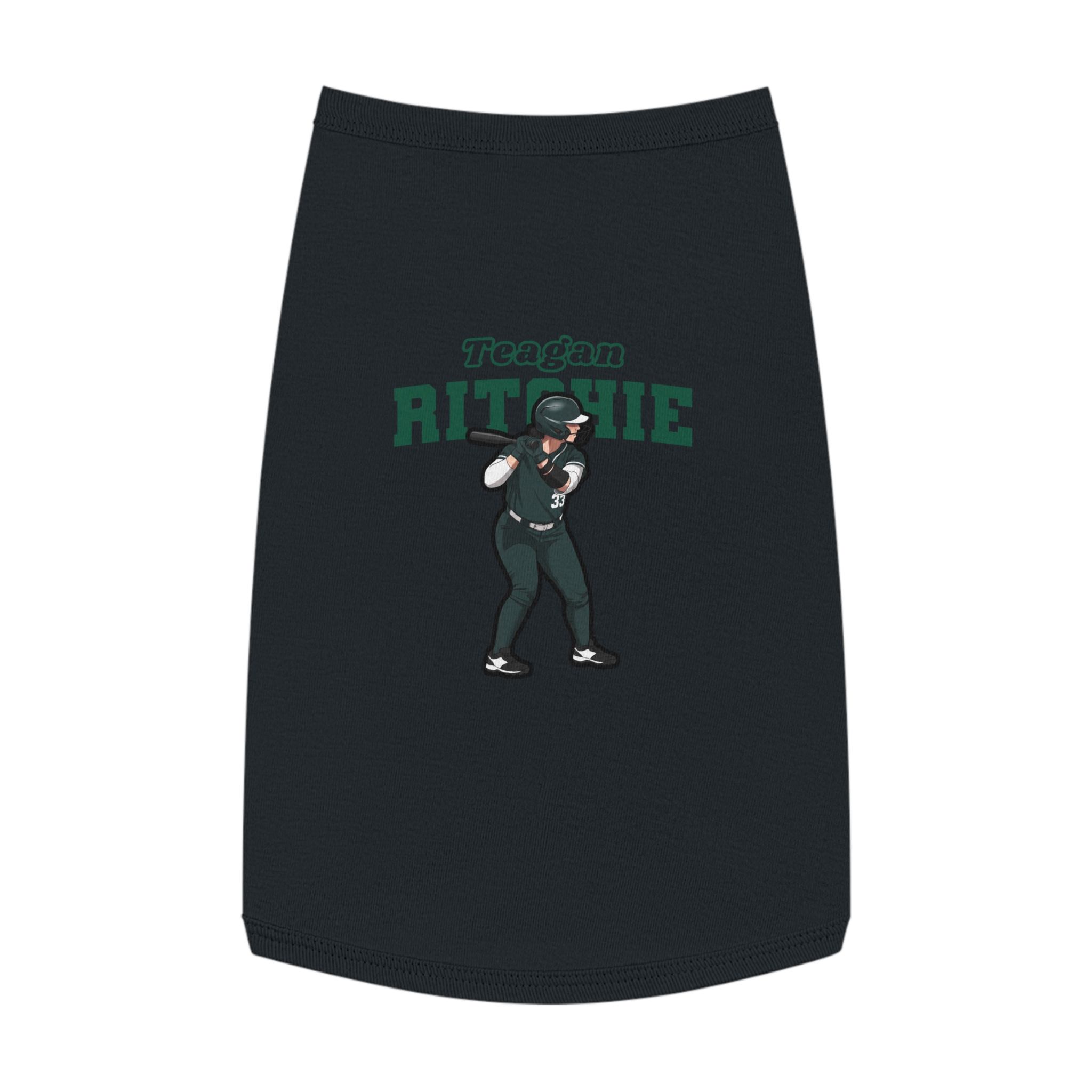 Pet Tank Top — character_name_arch in White