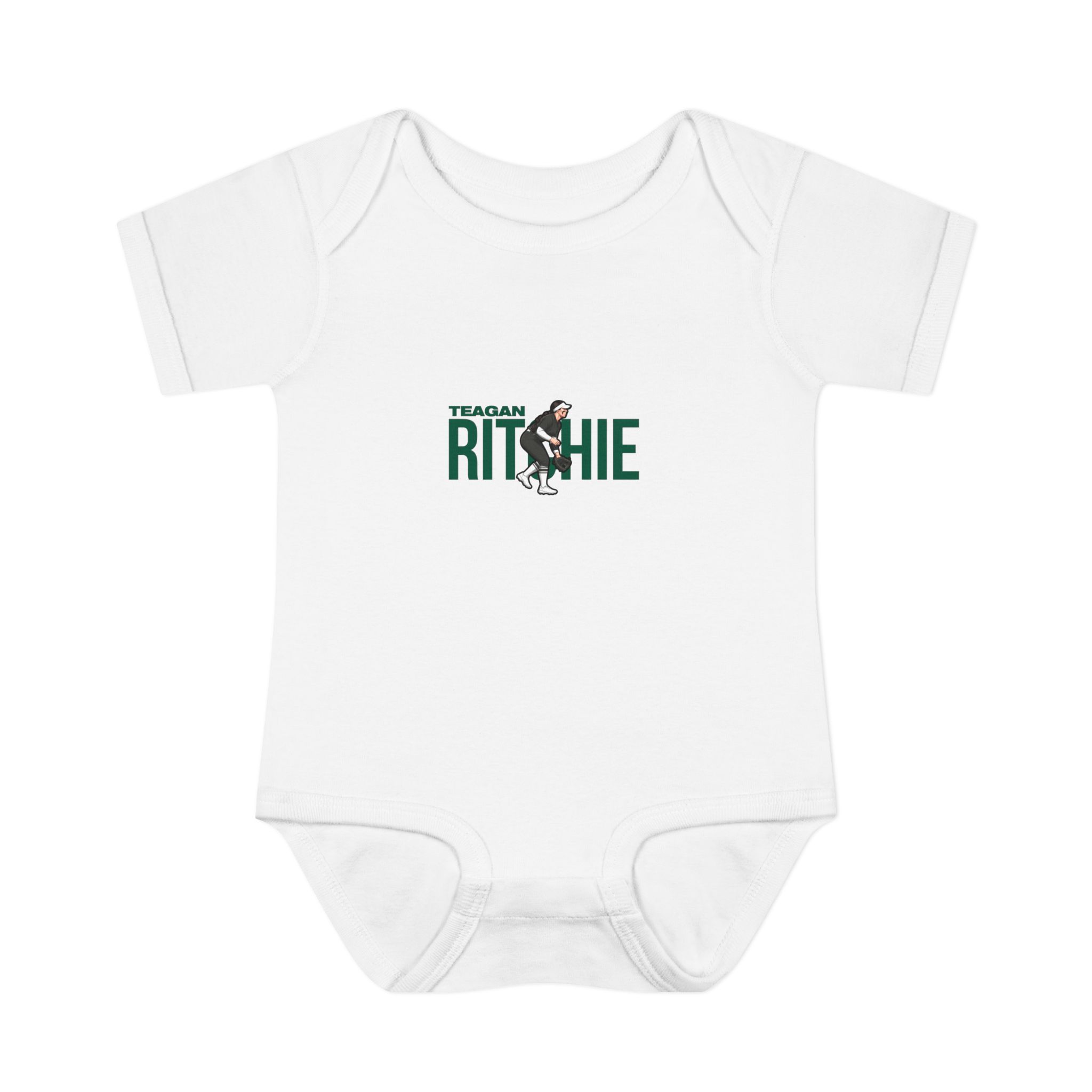 Baby Onesie — character_player_name in White