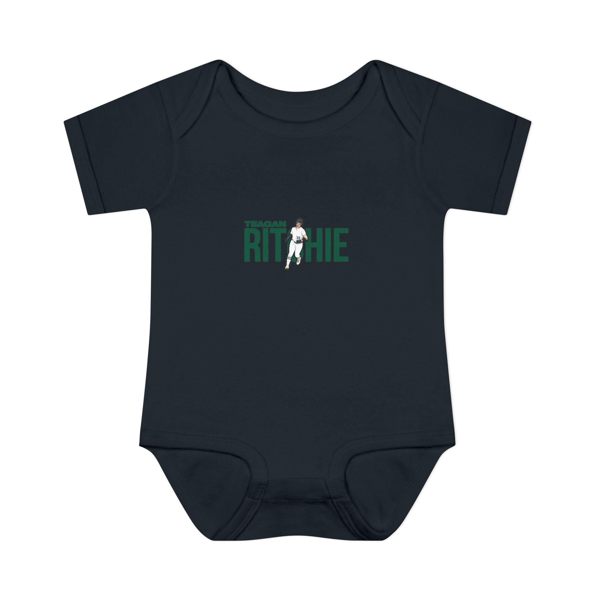 Baby Onesie — character_player_name in Black