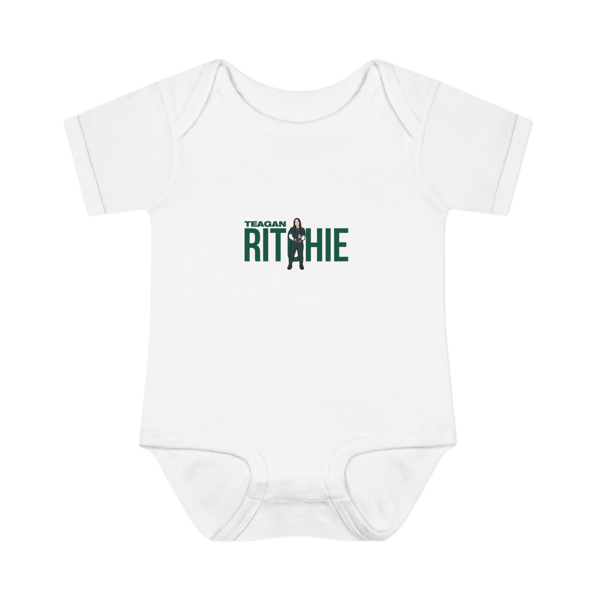 Baby Onesie — character_player_name in White