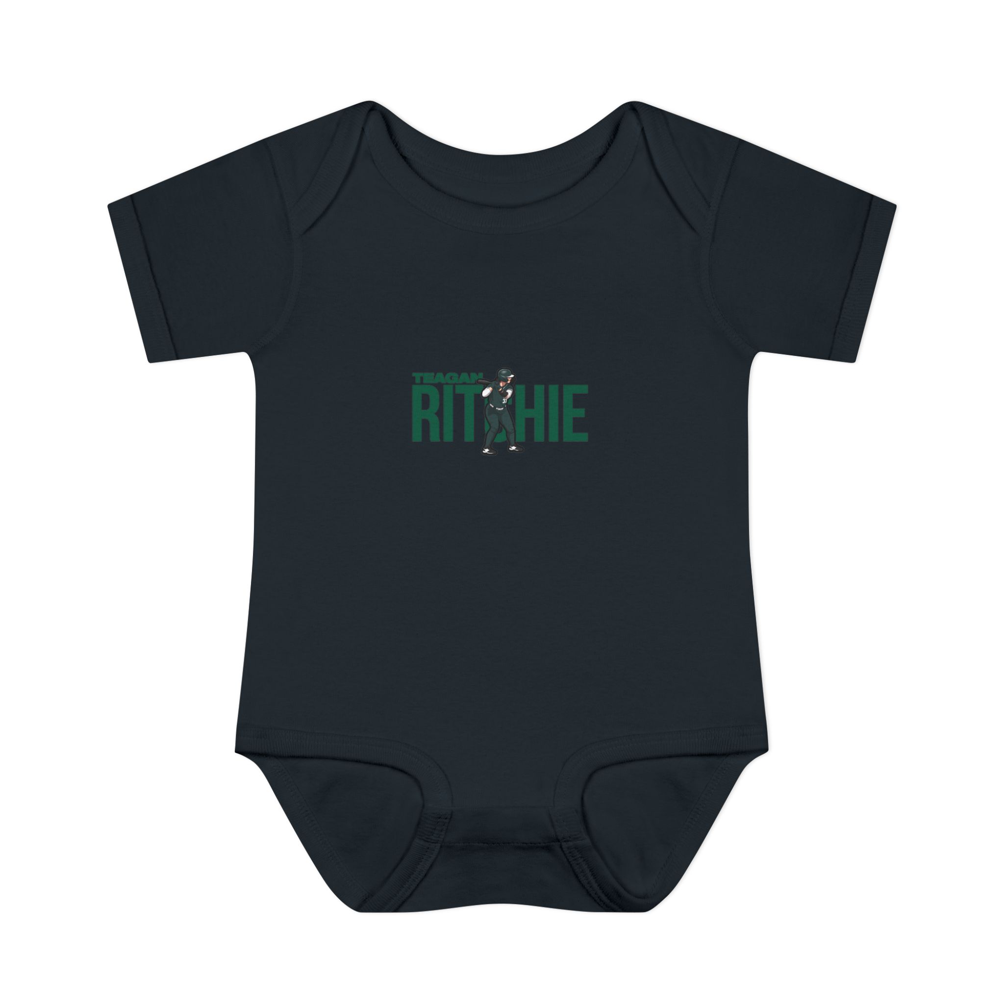 Baby Onesie — character_player_name in Black