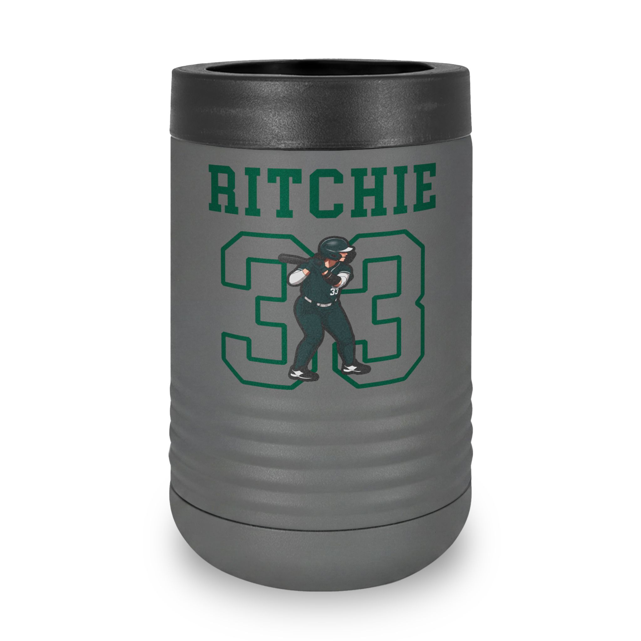 Stainless Can Cooler — character_shirsey in Grey