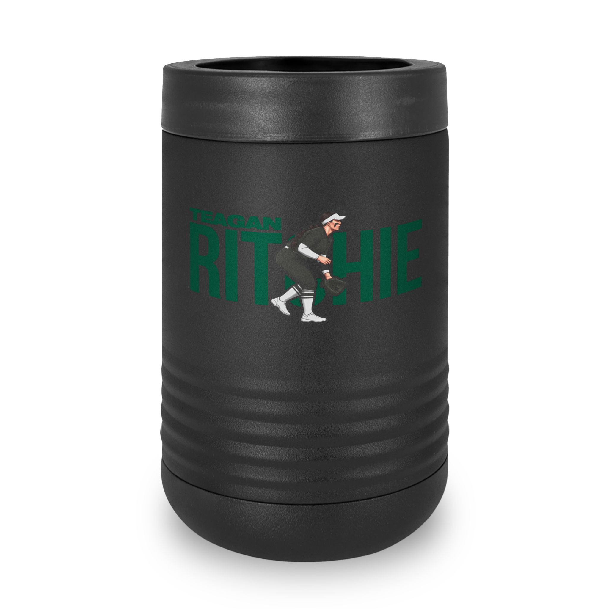Stainless Can Cooler — character_player_name in Black