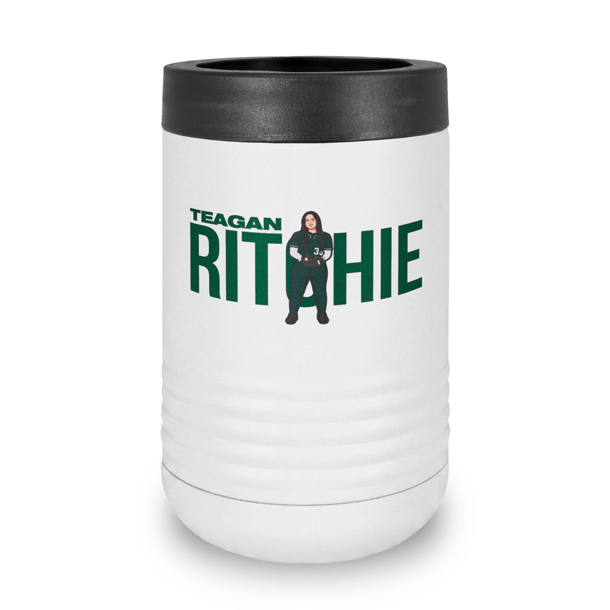 Stainless Can Cooler — character_player_name in White