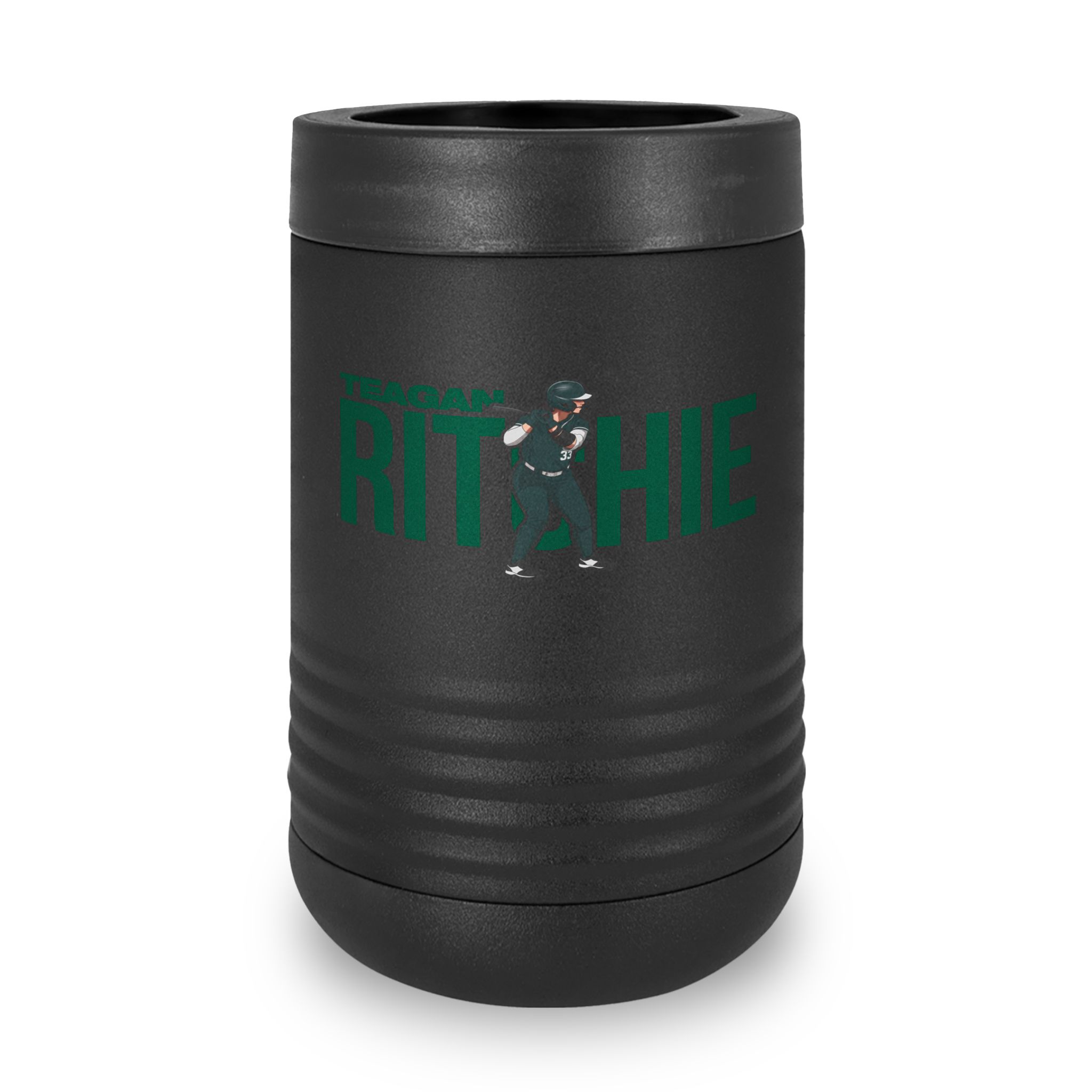 Stainless Can Cooler — character_player_name in Black