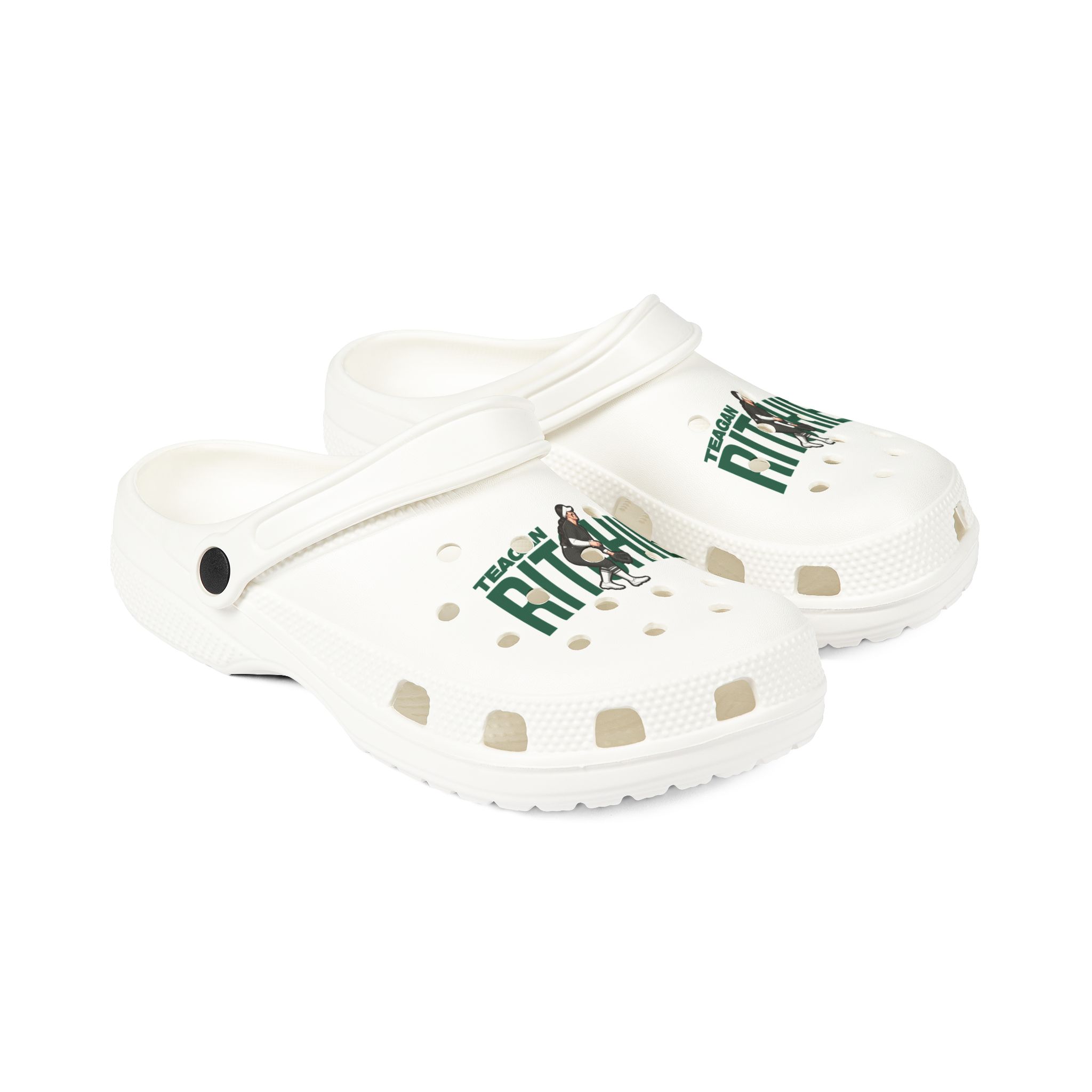 EVA Foam Rubber Shoes — character_player_name in White