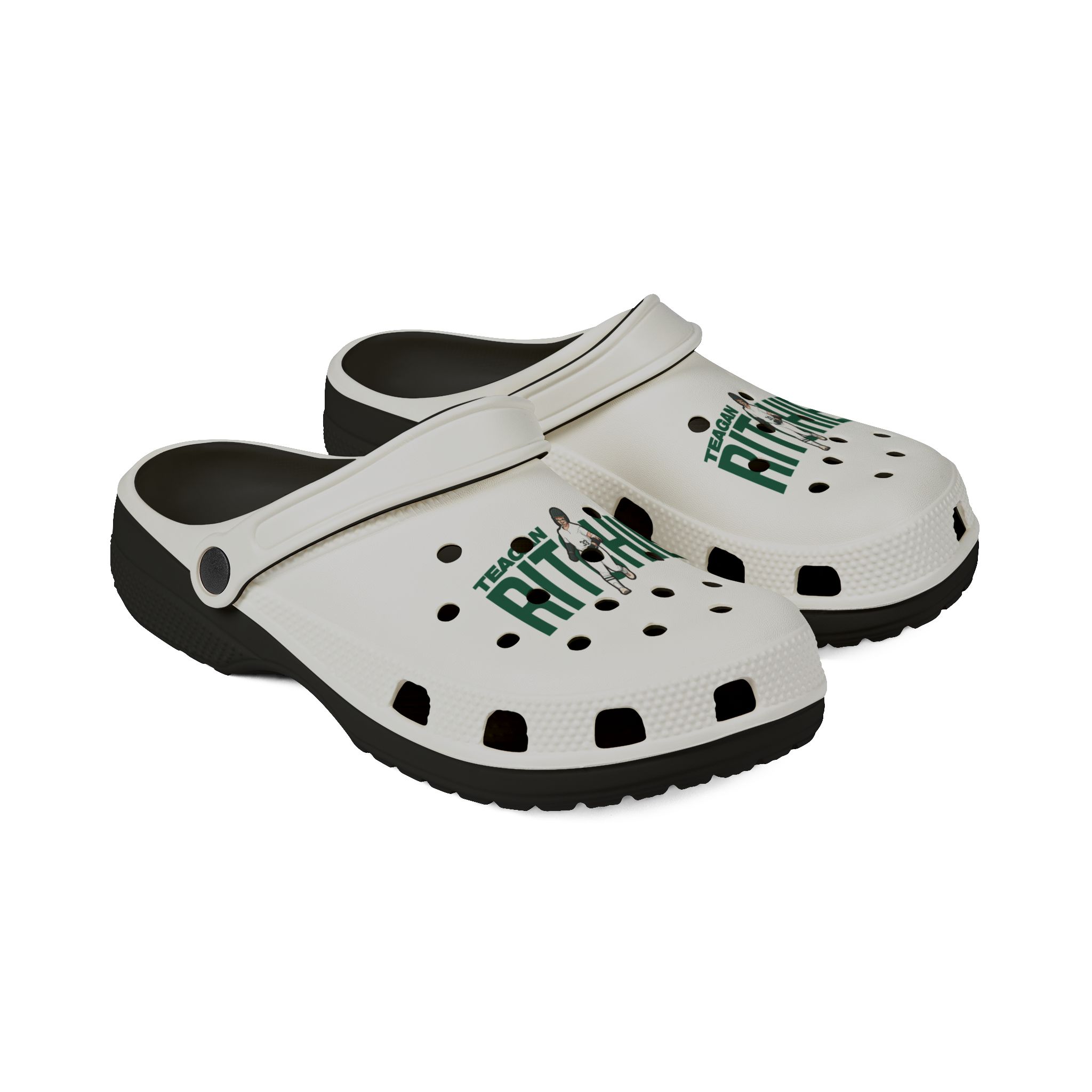 EVA Foam Rubber Shoes — character_player_name in Black