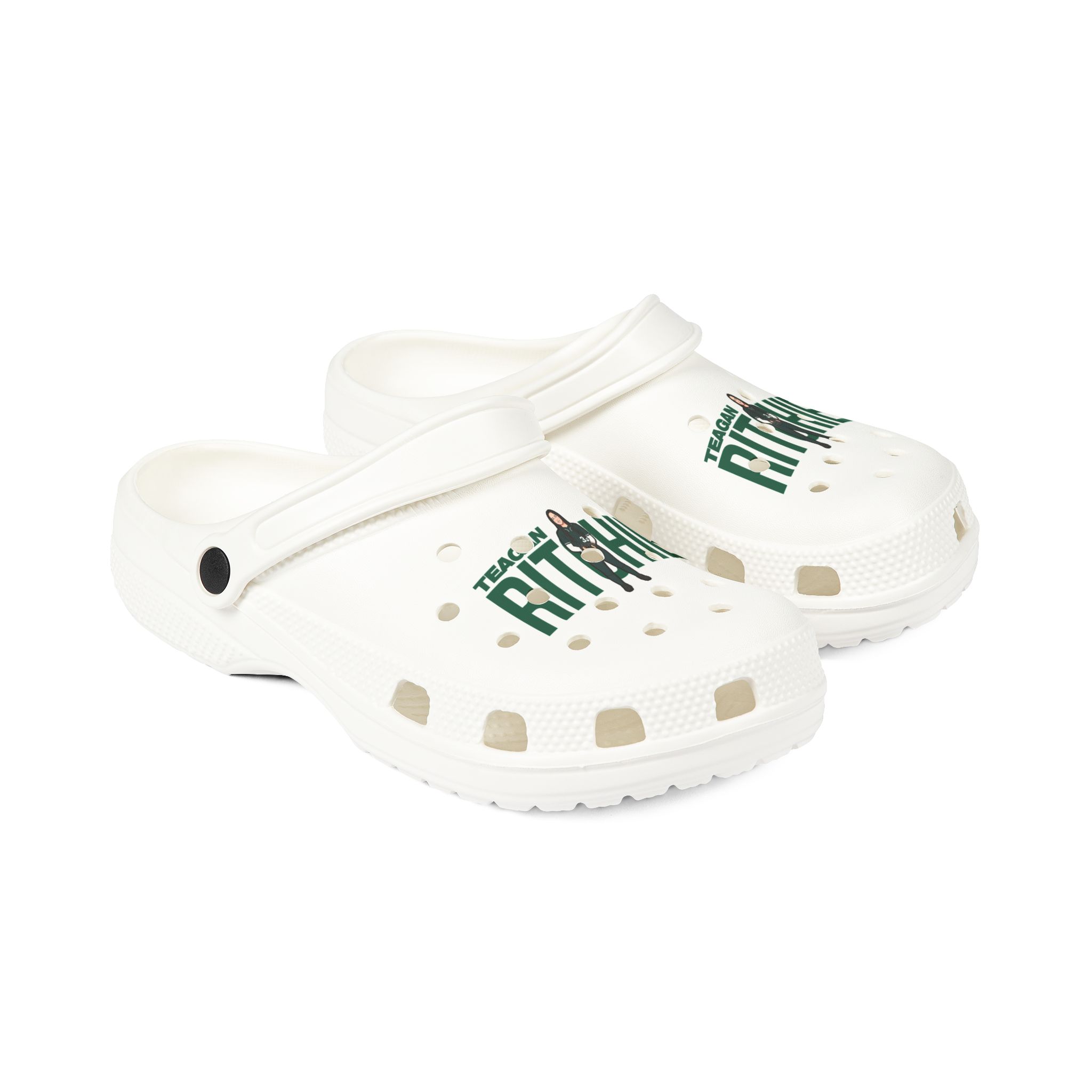 EVA Foam Rubber Shoes — character_player_name in White