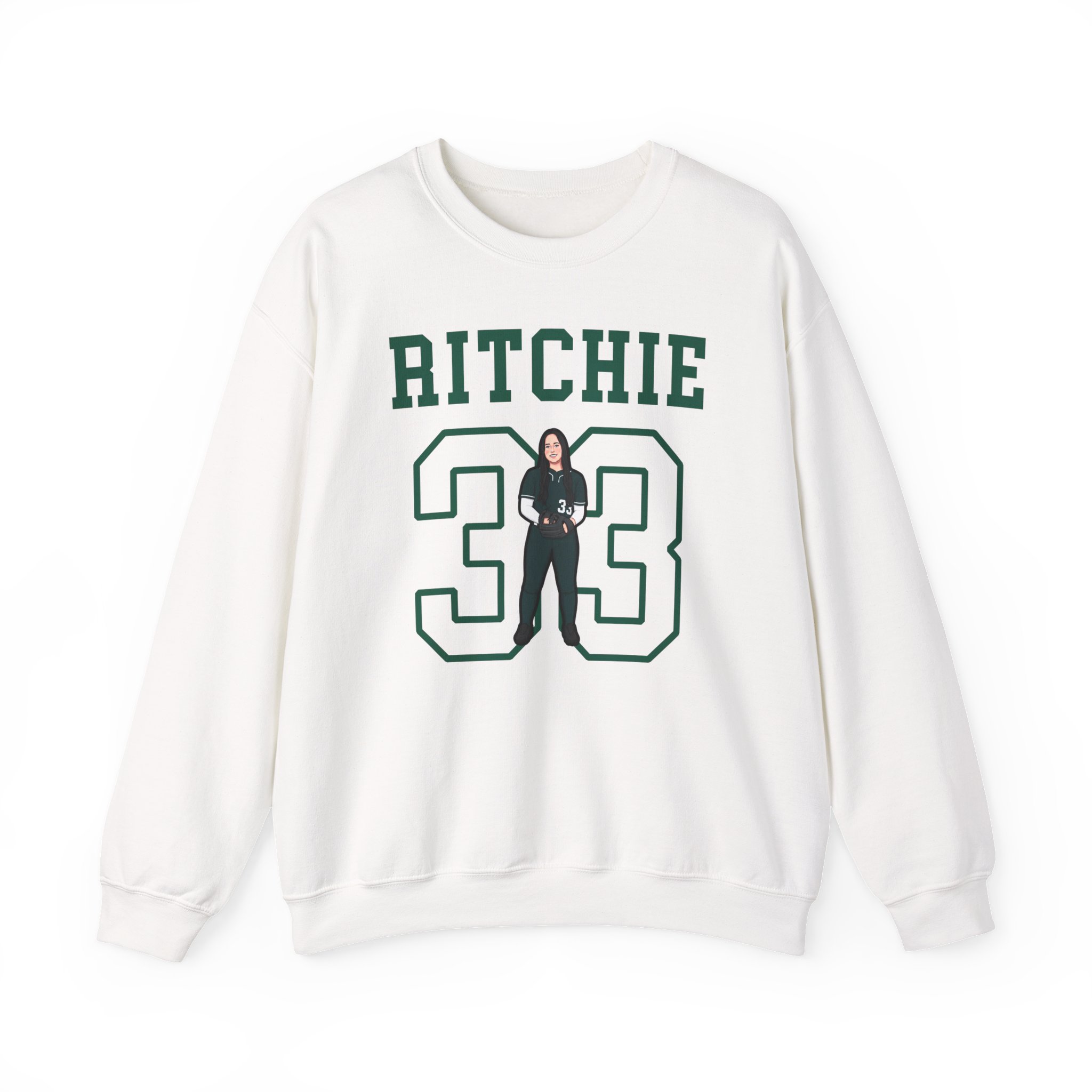 Crewneck Sweatshirt — character_shirsey in White