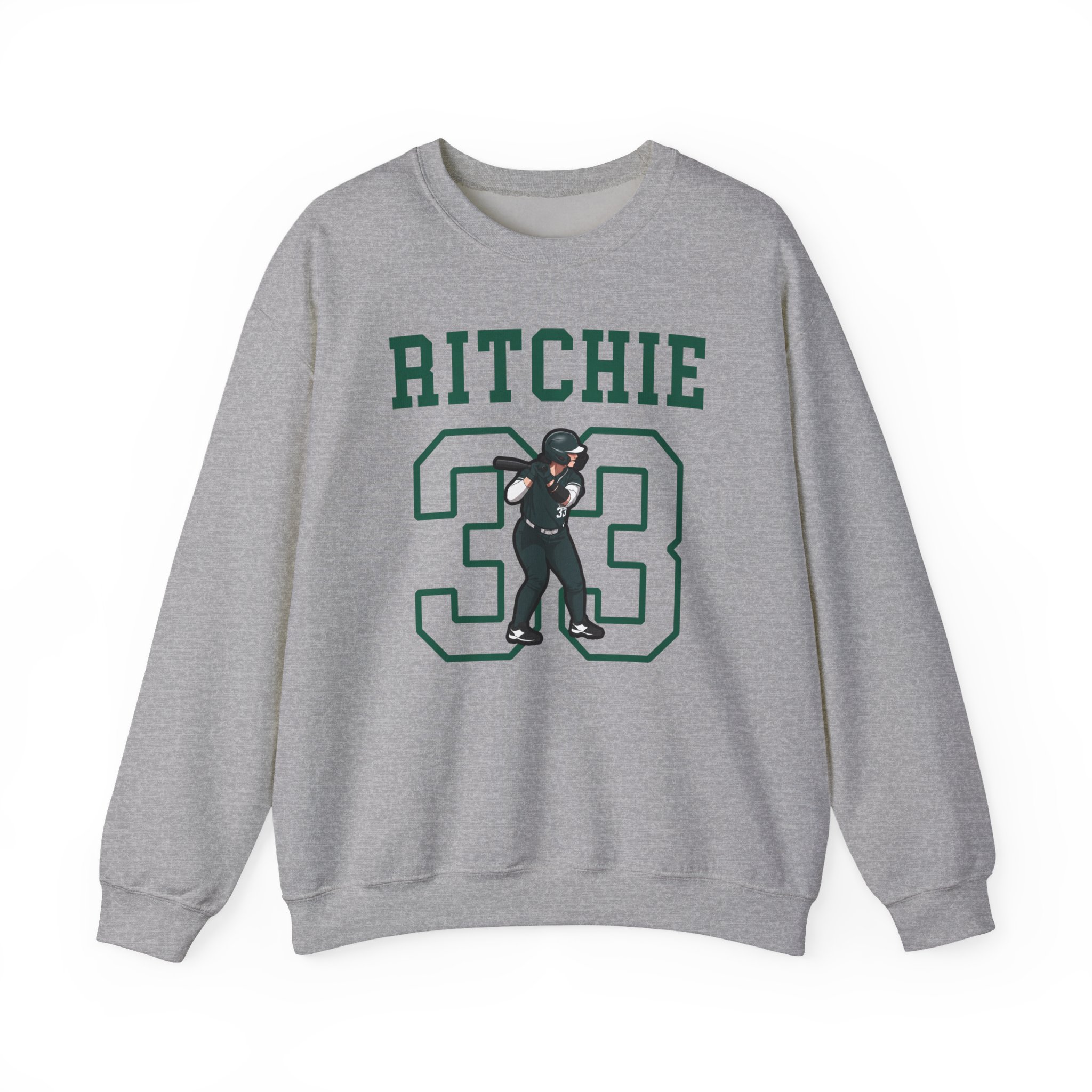 Crewneck Sweatshirt — character_shirsey in Grey