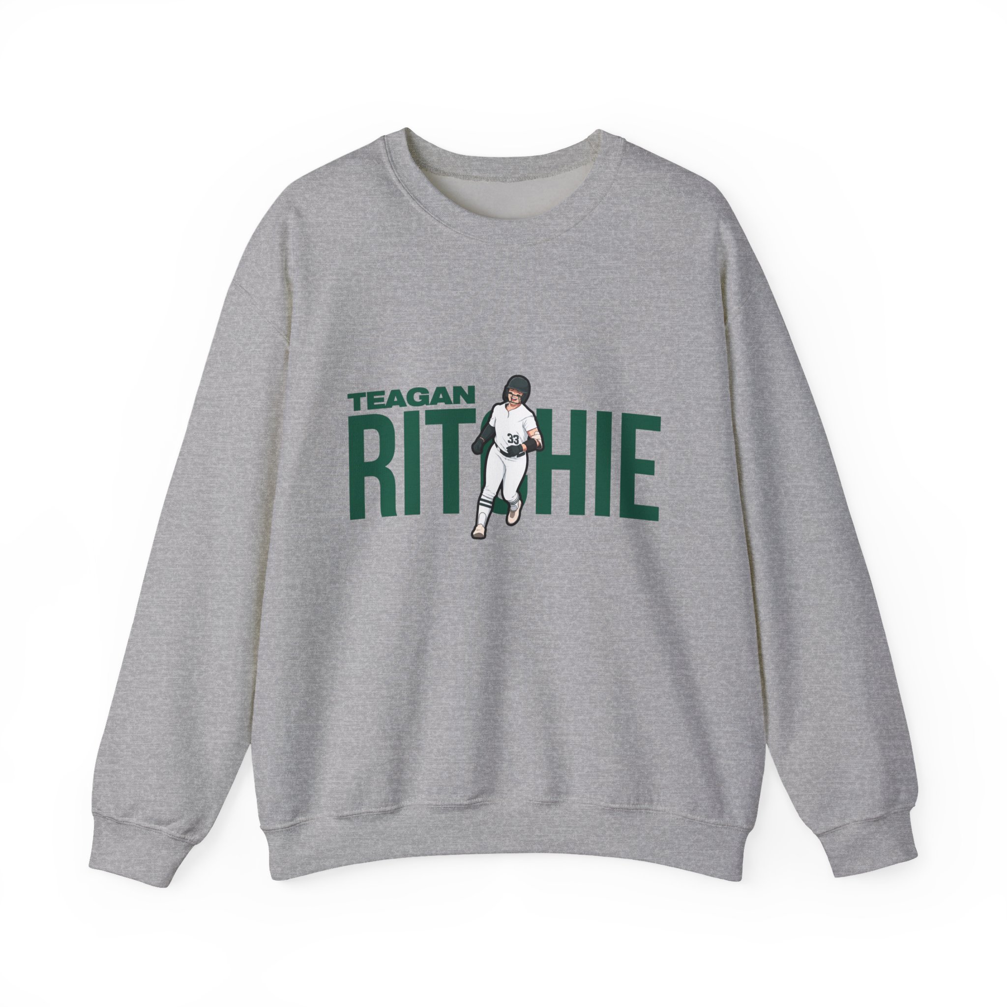 Crewneck Sweatshirt — character_player_name in Grey