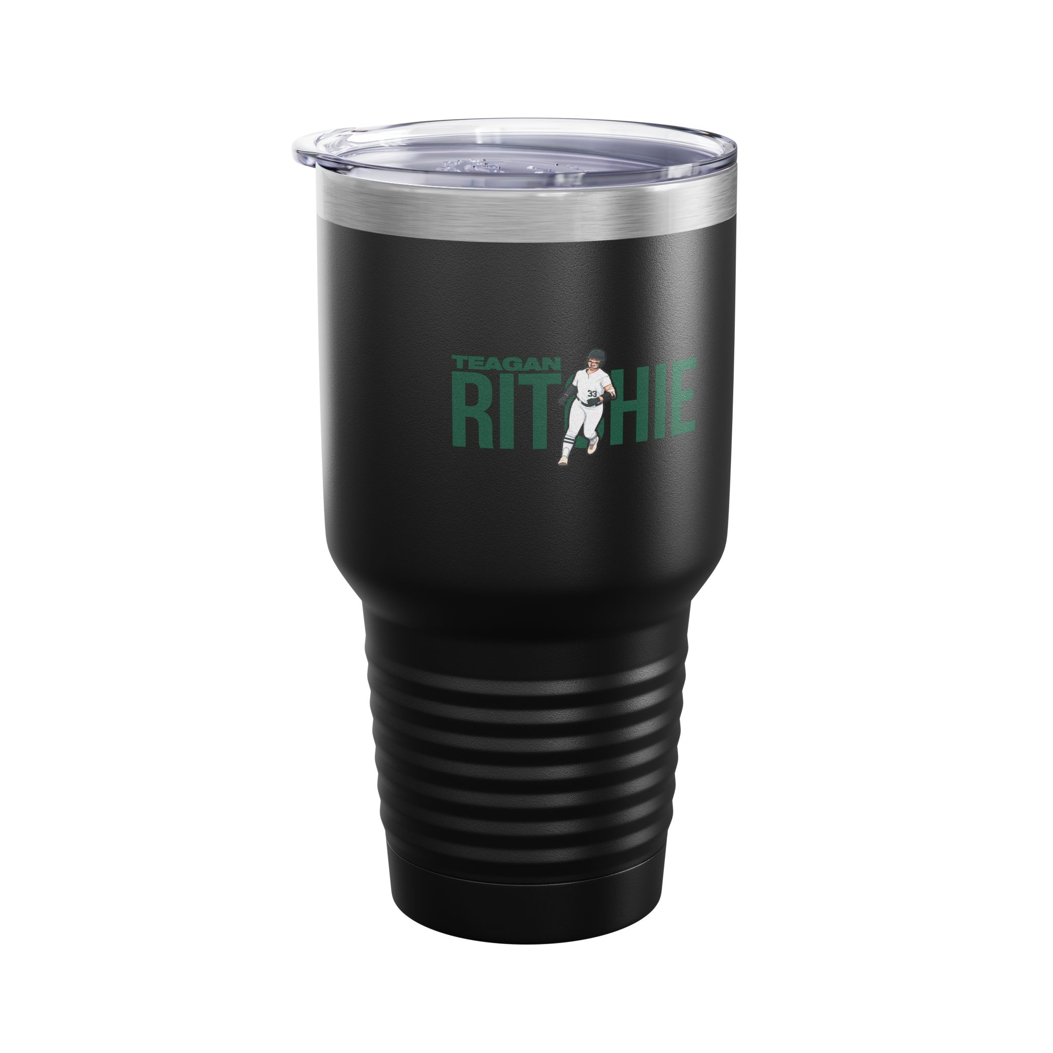 30oz Tumbler — character_player_name in Black