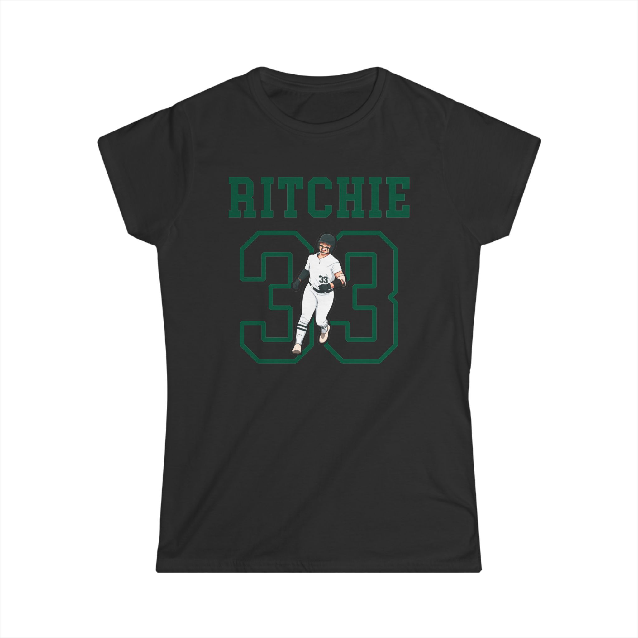 Women's Softstyle Tee — character_shirsey in Black