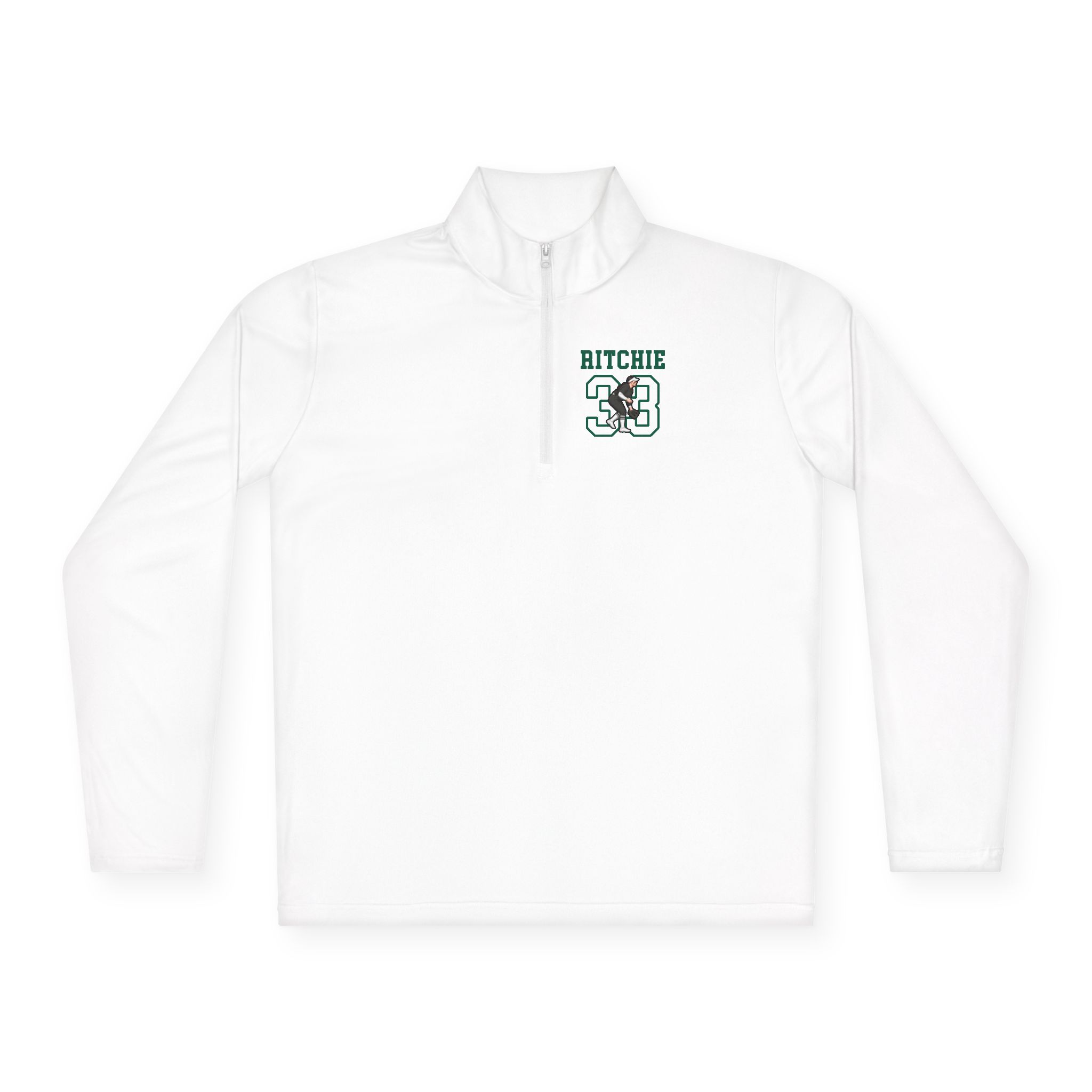 Q-Zip Pullover — character_shirsey in White