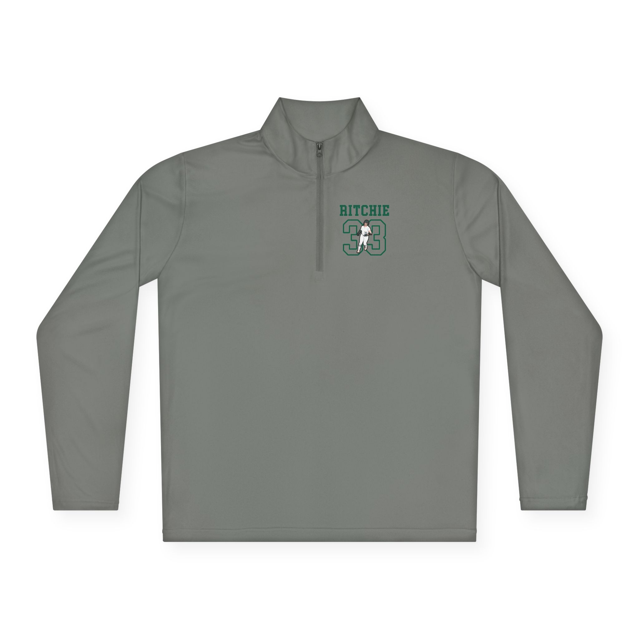 Q-Zip Pullover — character_shirsey in Grey