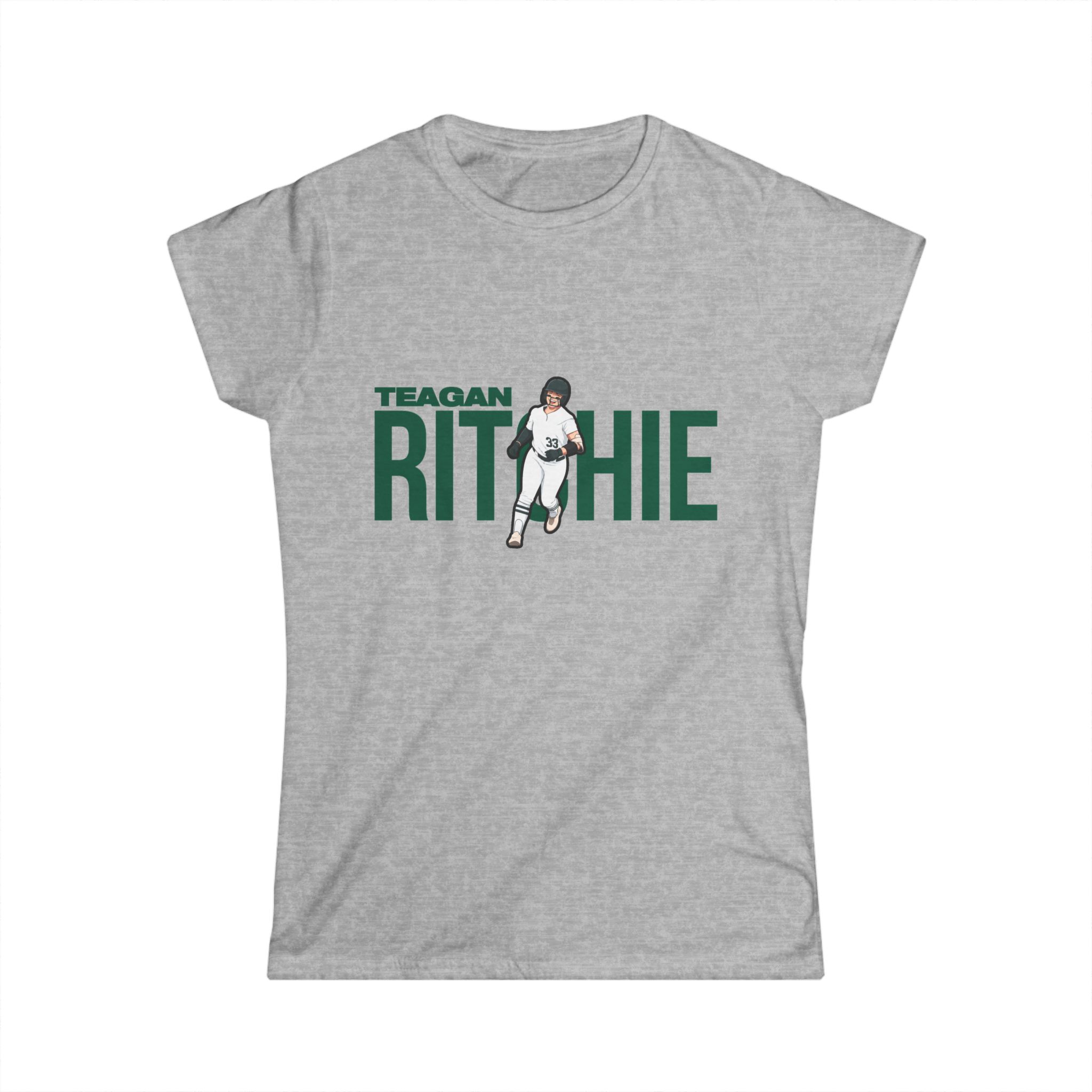 Women's Softstyle Tee — character_player_name in Grey