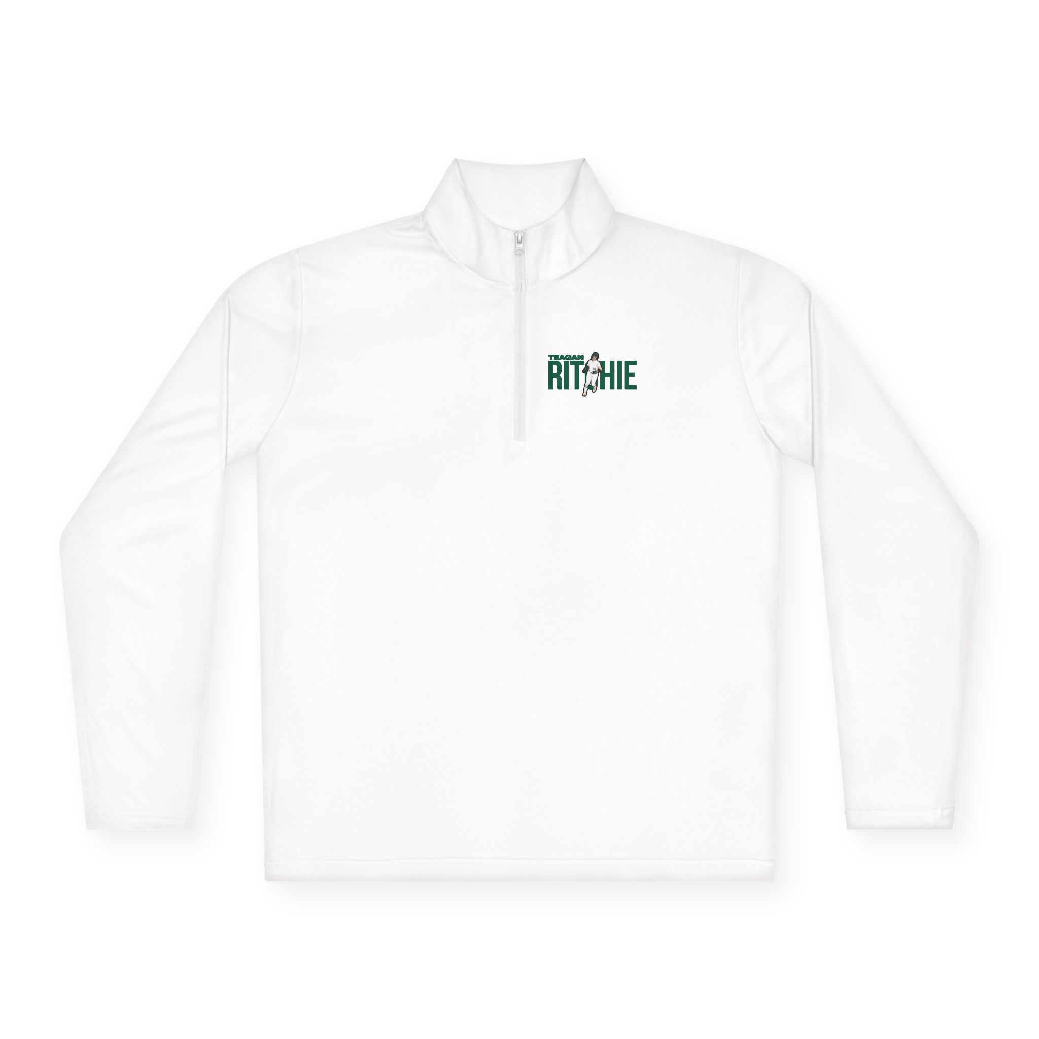 Q-Zip Pullover — character_player_name in White