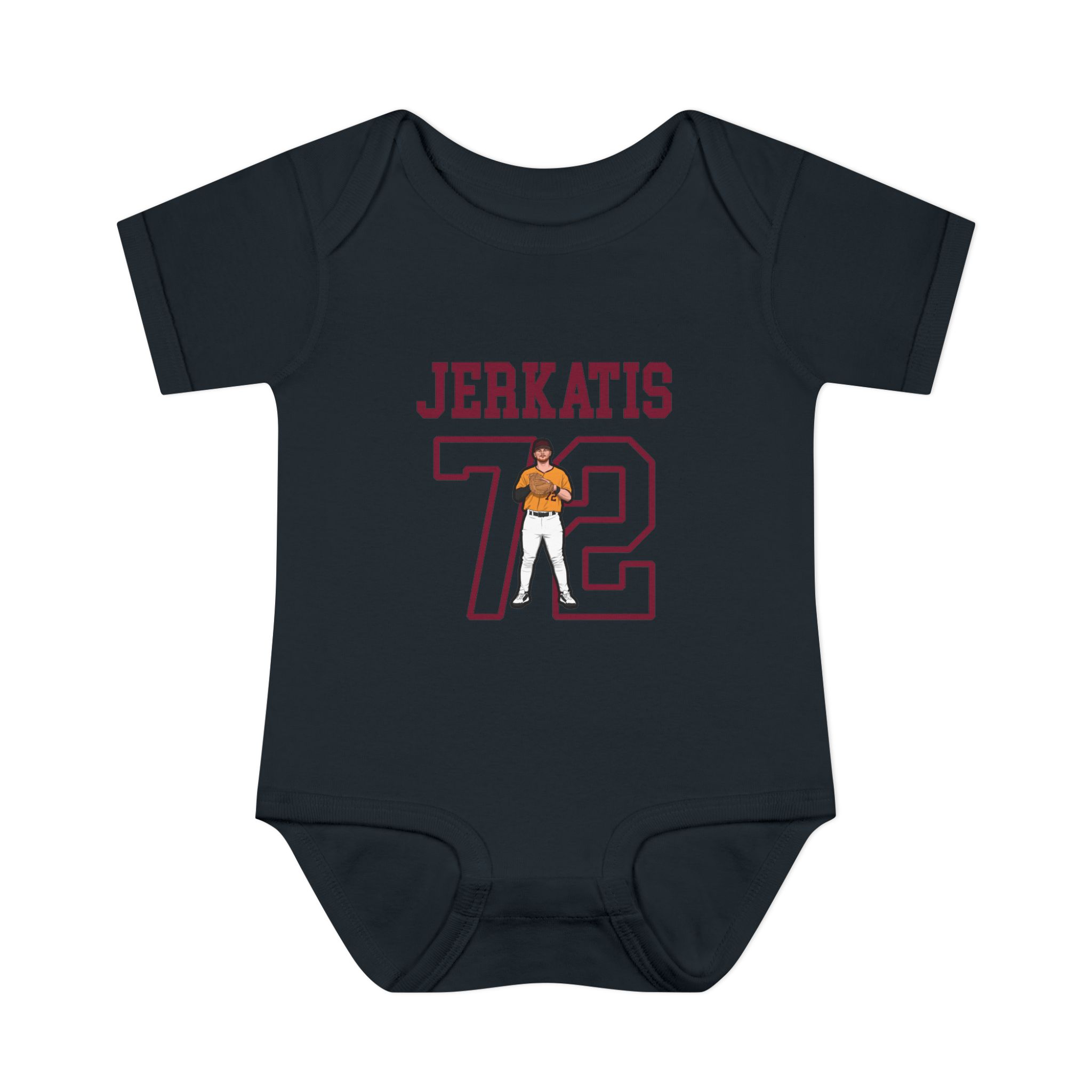 Baby Onesie — character_shirsey in Black