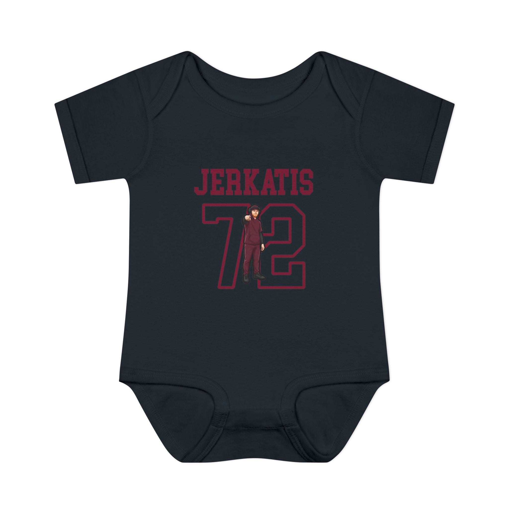 Baby Onesie — character_shirsey in Black