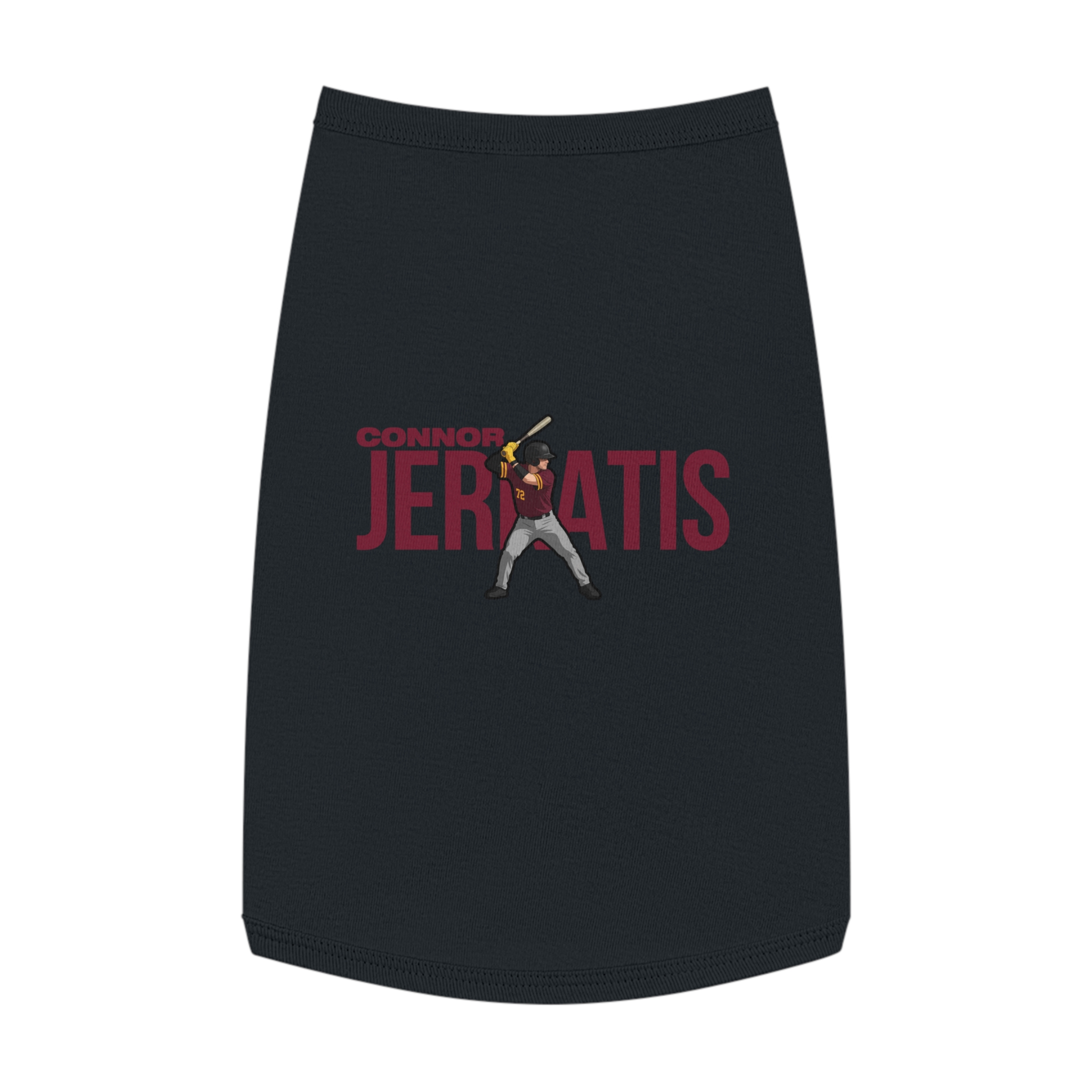 Pet Tank Top — character_player_name in Black