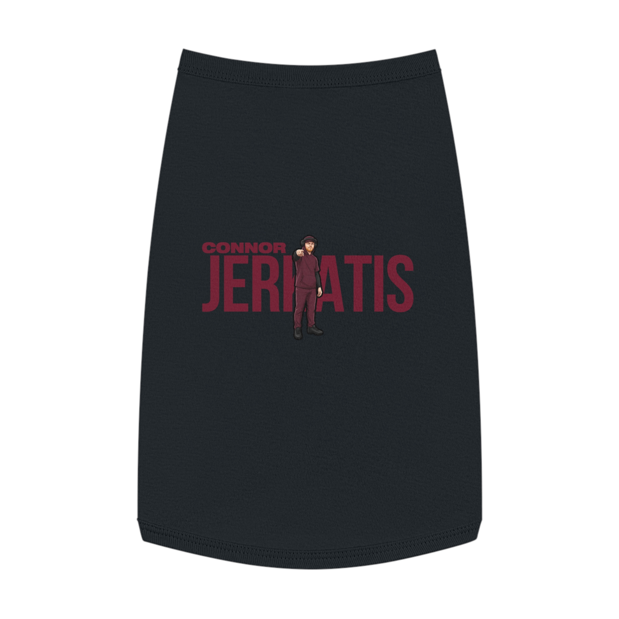 Pet Tank Top — character_player_name in Black