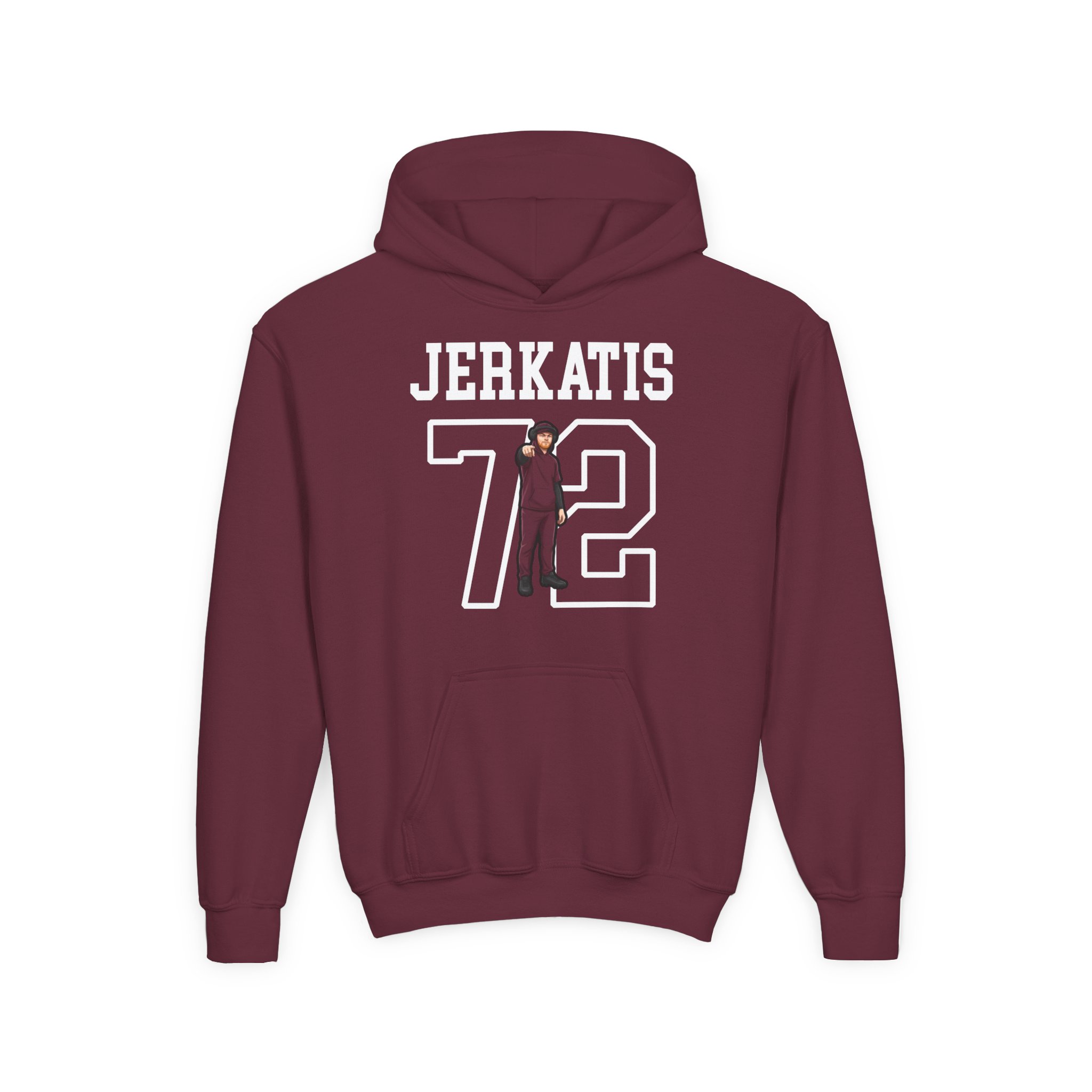 Youth Hoodie — character_shirsey in Maroon
