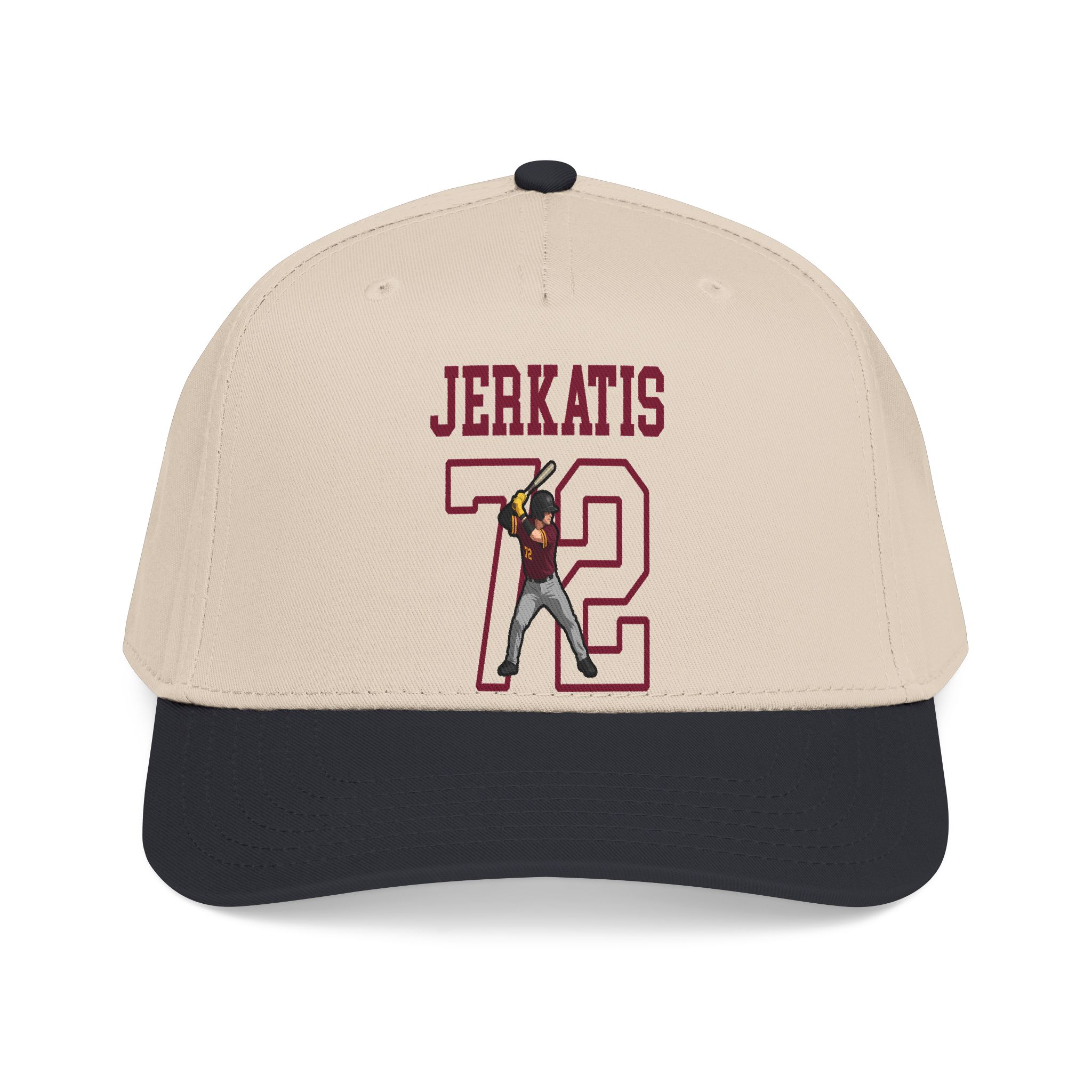 Baseball Cap — character_shirsey in Black / Natural