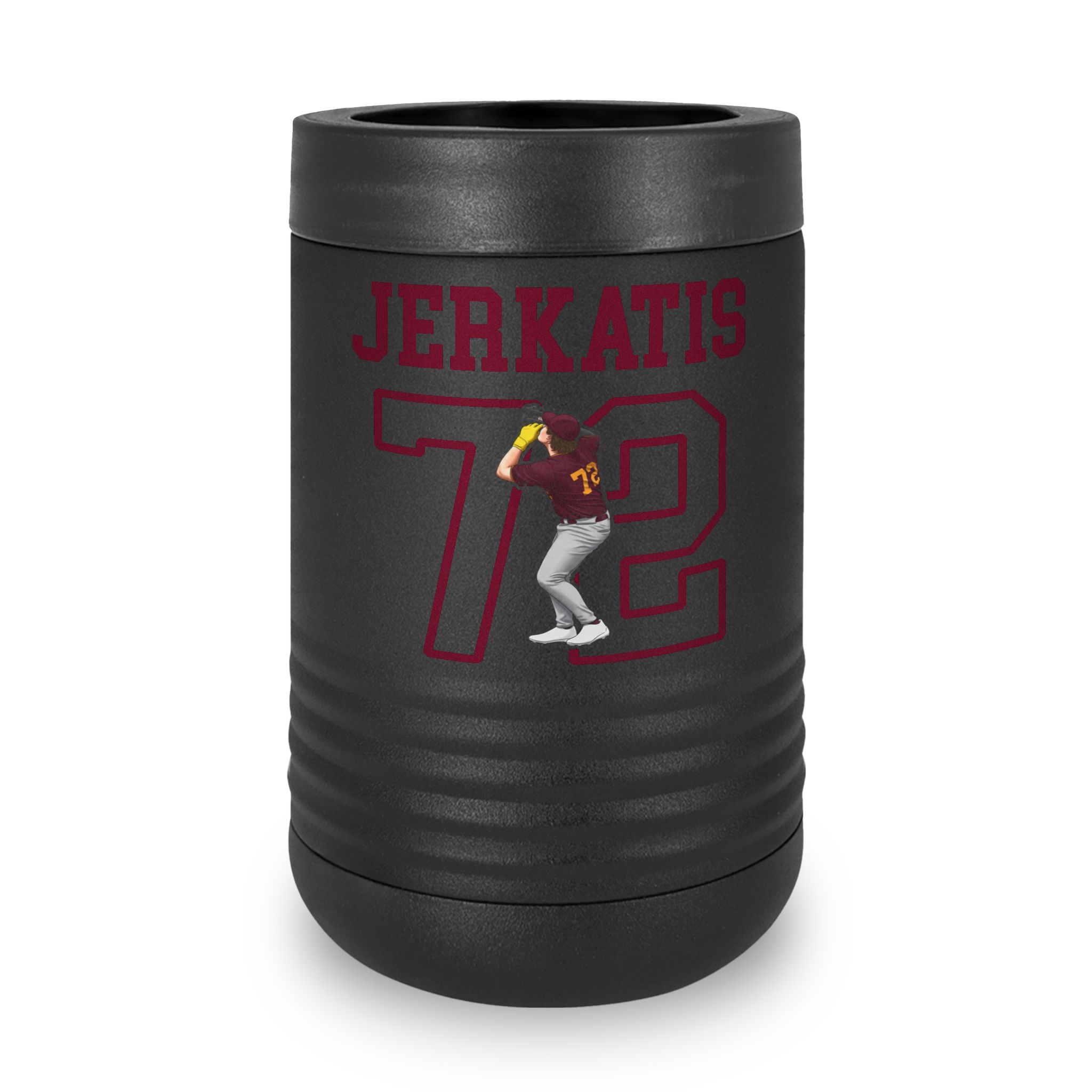 Stainless Can Cooler — character_shirsey in Black