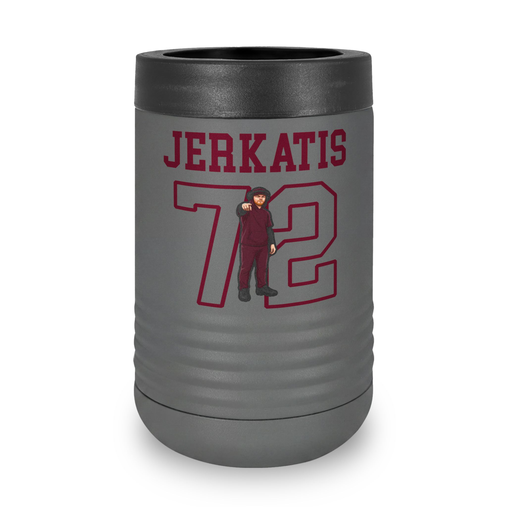 Stainless Can Cooler — character_shirsey in Grey