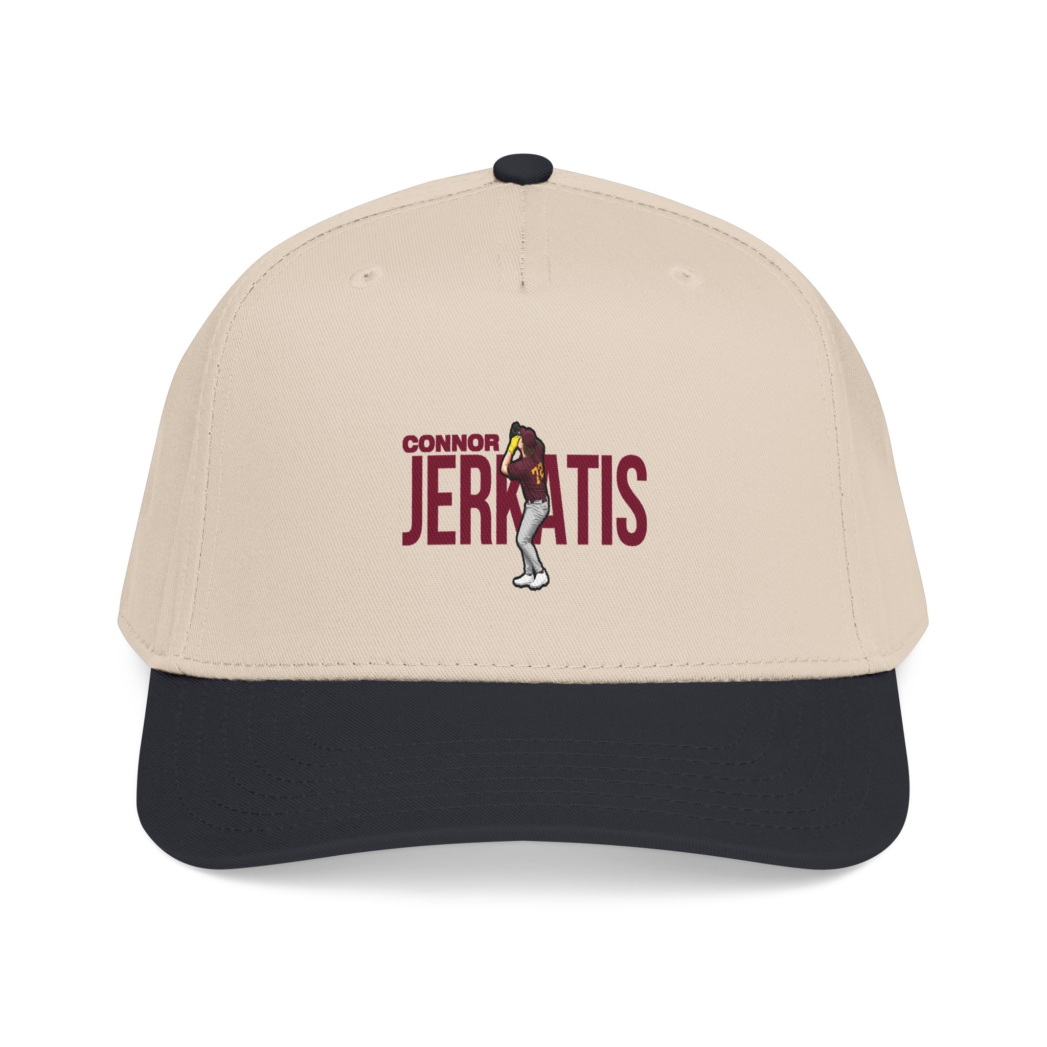 Baseball Cap — character_player_name in Black / Natural
