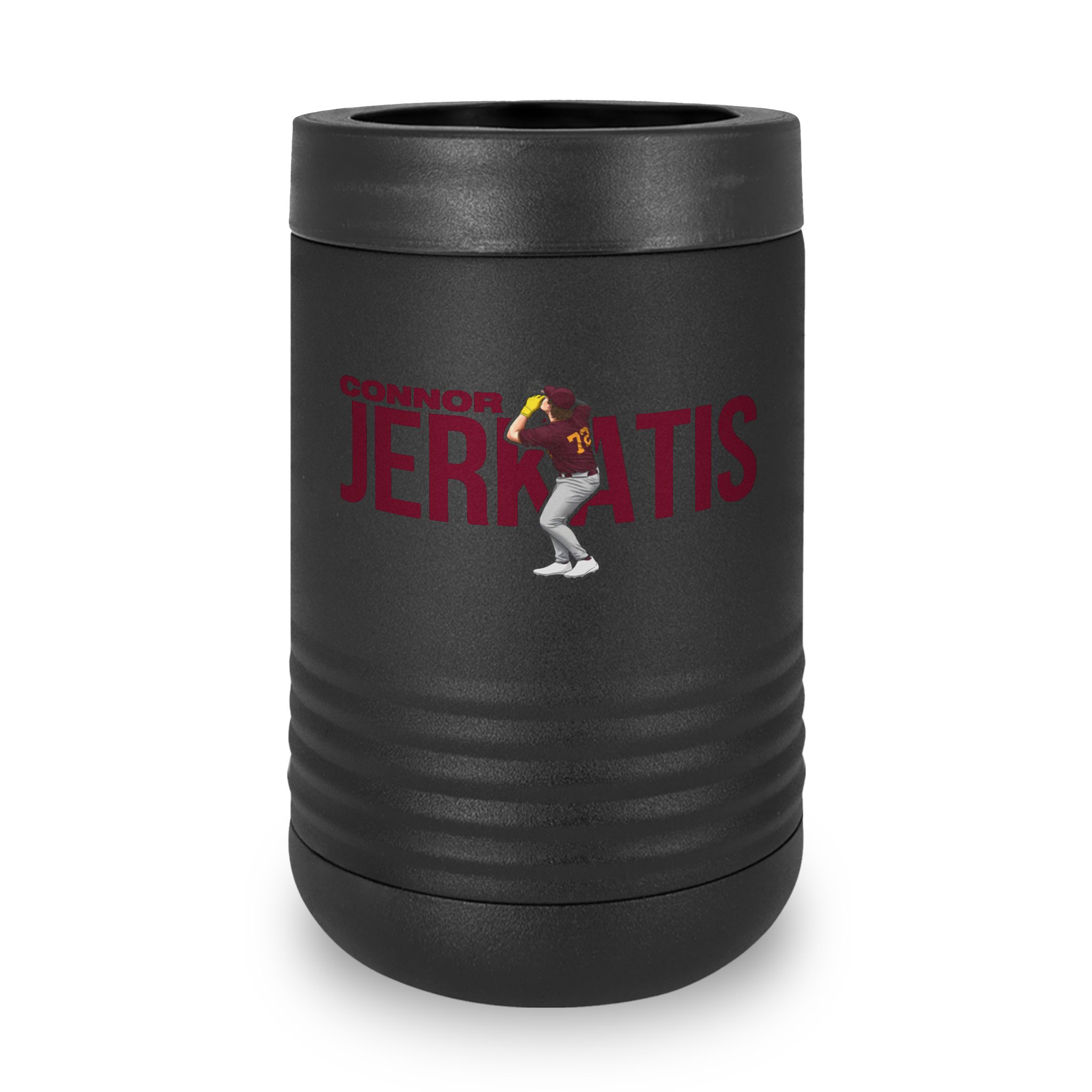 Stainless Can Cooler — character_player_name in Black