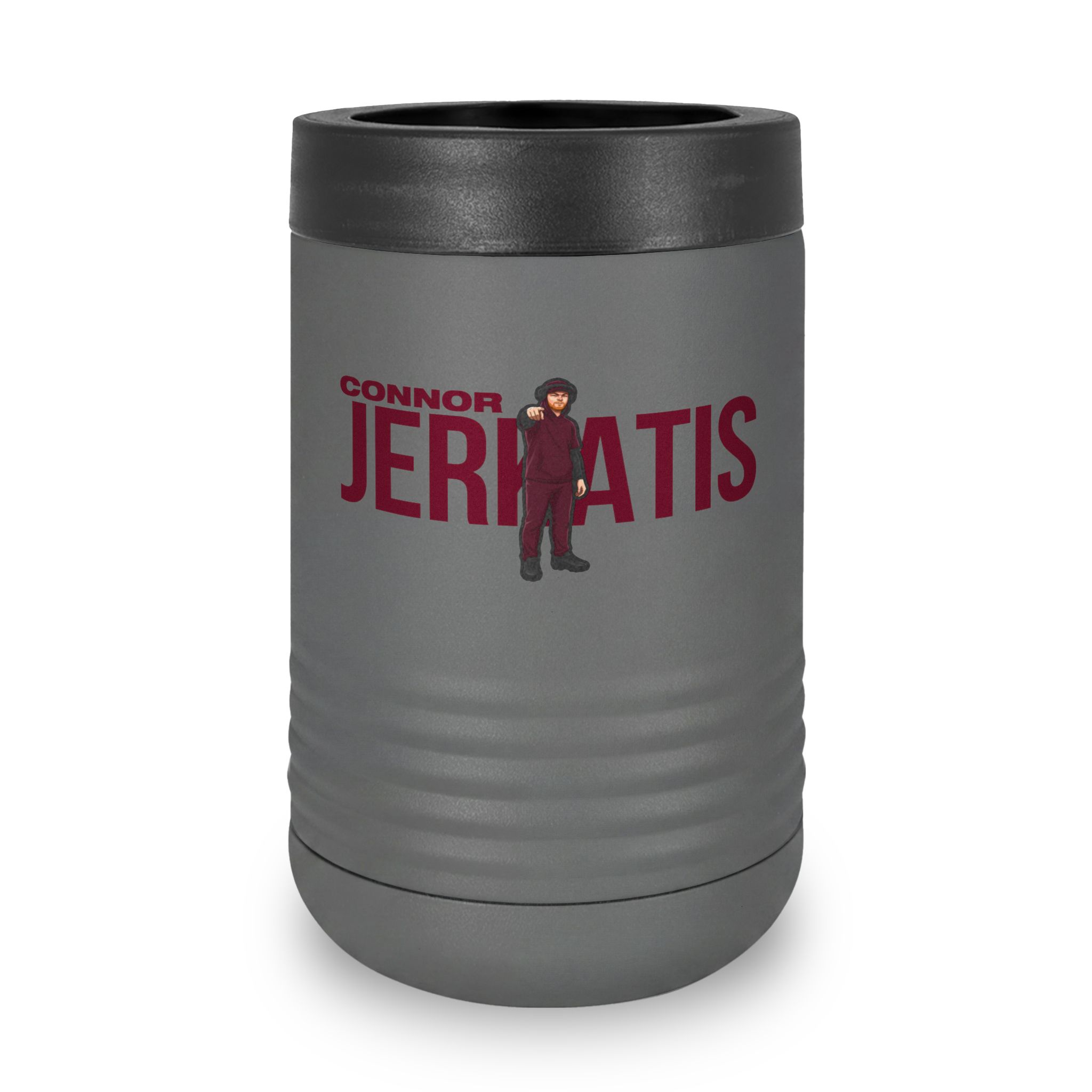 Stainless Can Cooler — character_player_name in Grey