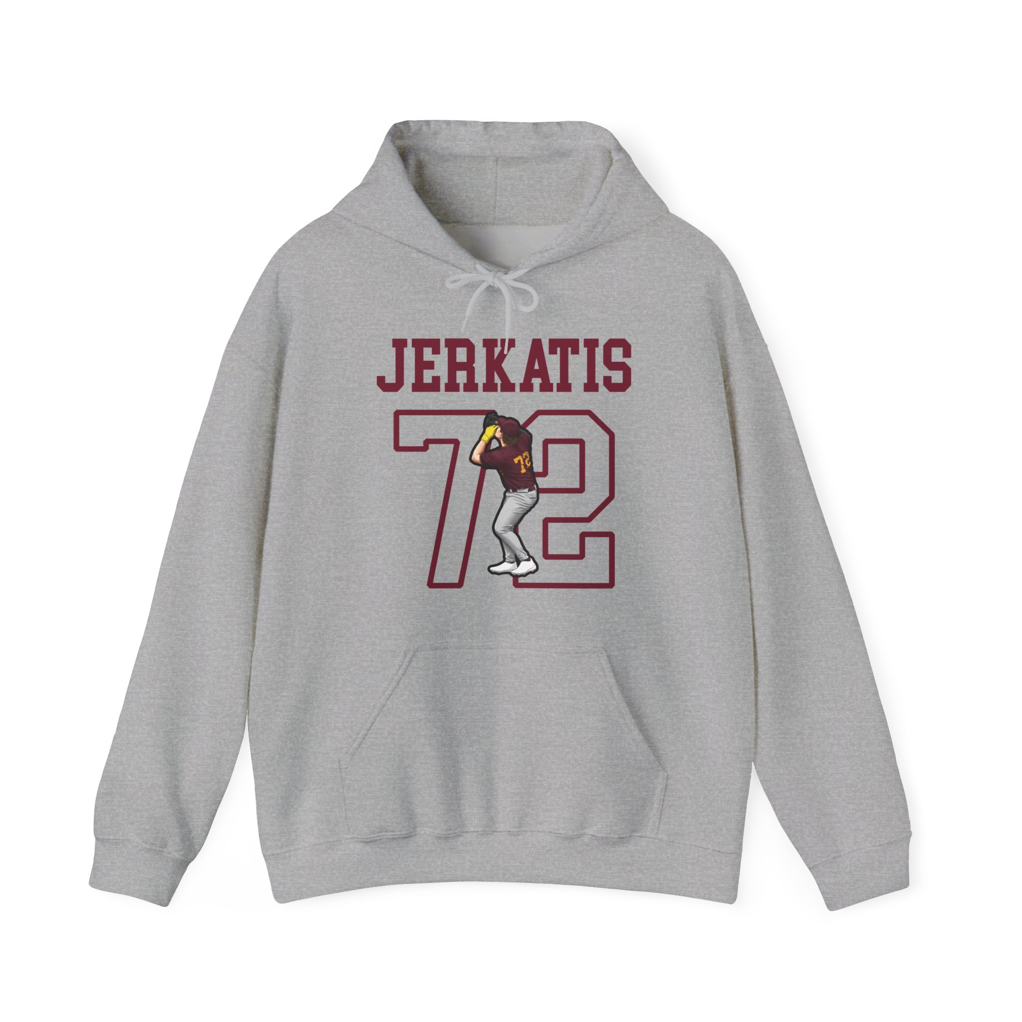 Hoodie — character_shirsey in Grey