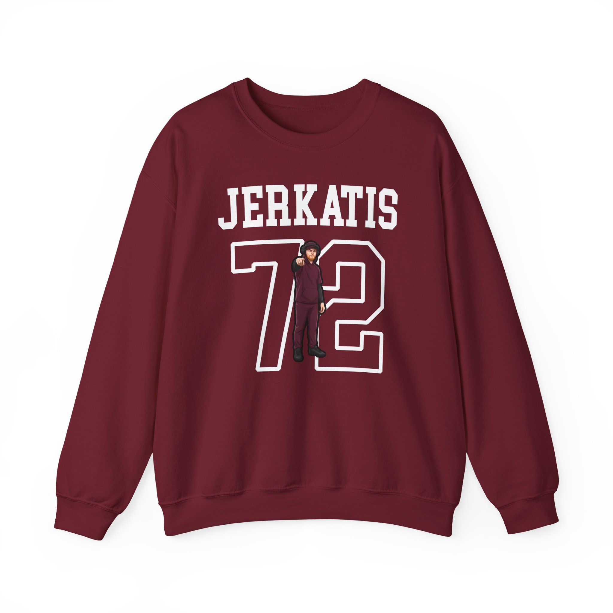 Crewneck Sweatshirt — character_shirsey in Garnet