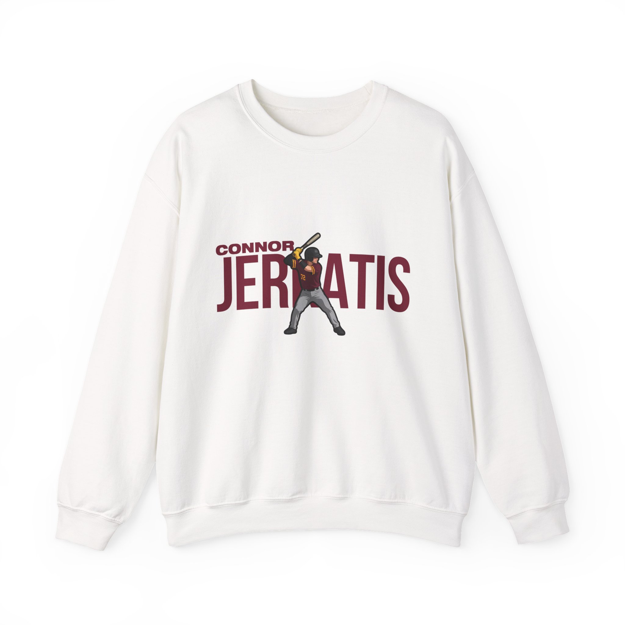 Crewneck Sweatshirt — character_player_name in White