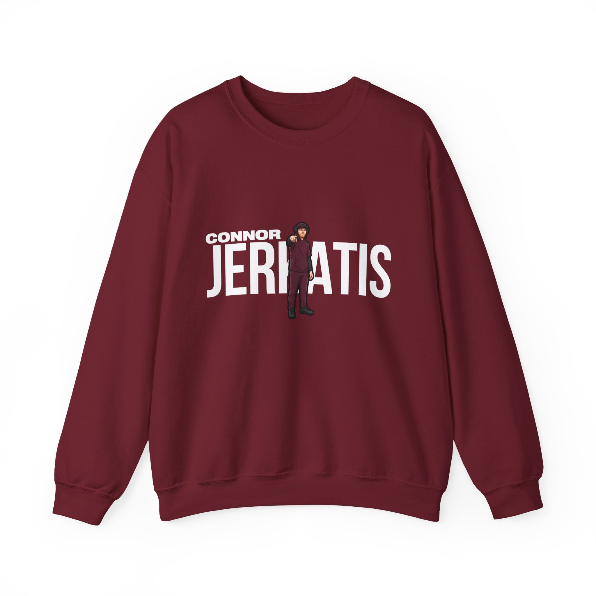 Crewneck Sweatshirt — character_player_name in Garnet