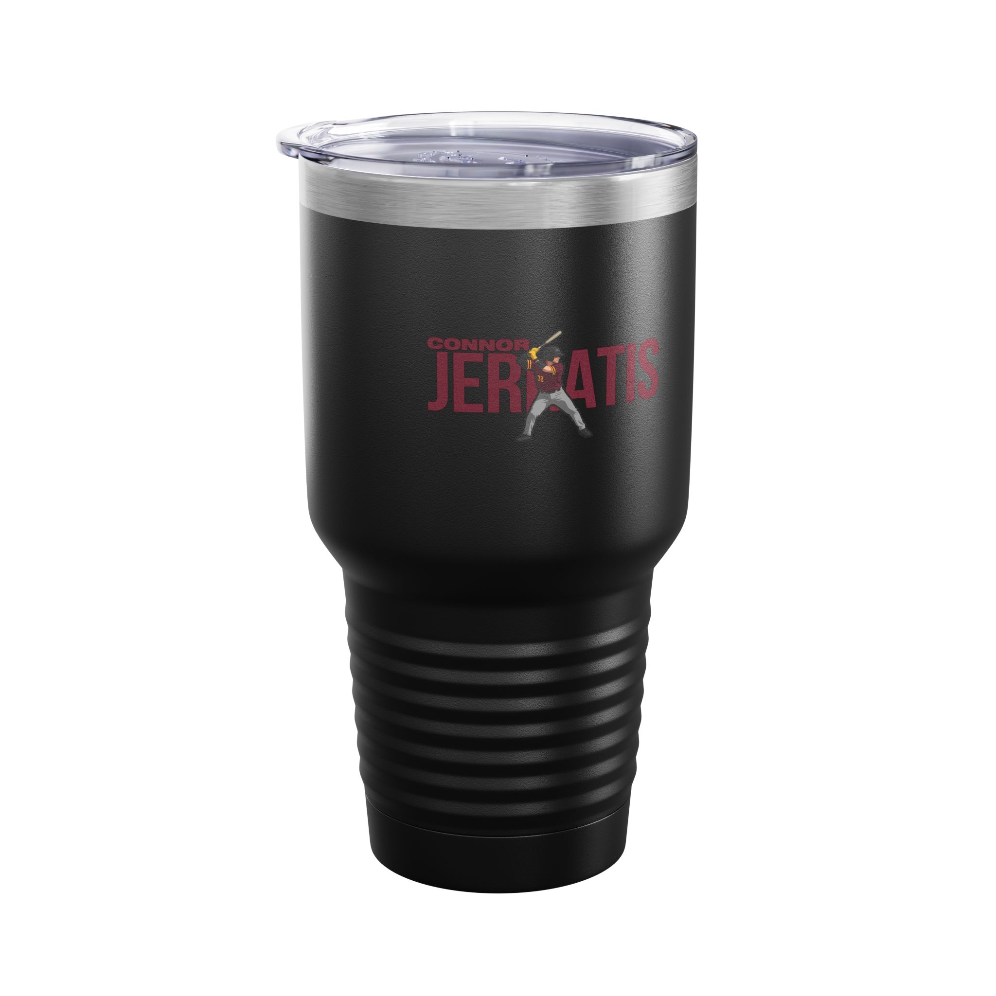 30oz Tumbler — character_player_name in Black