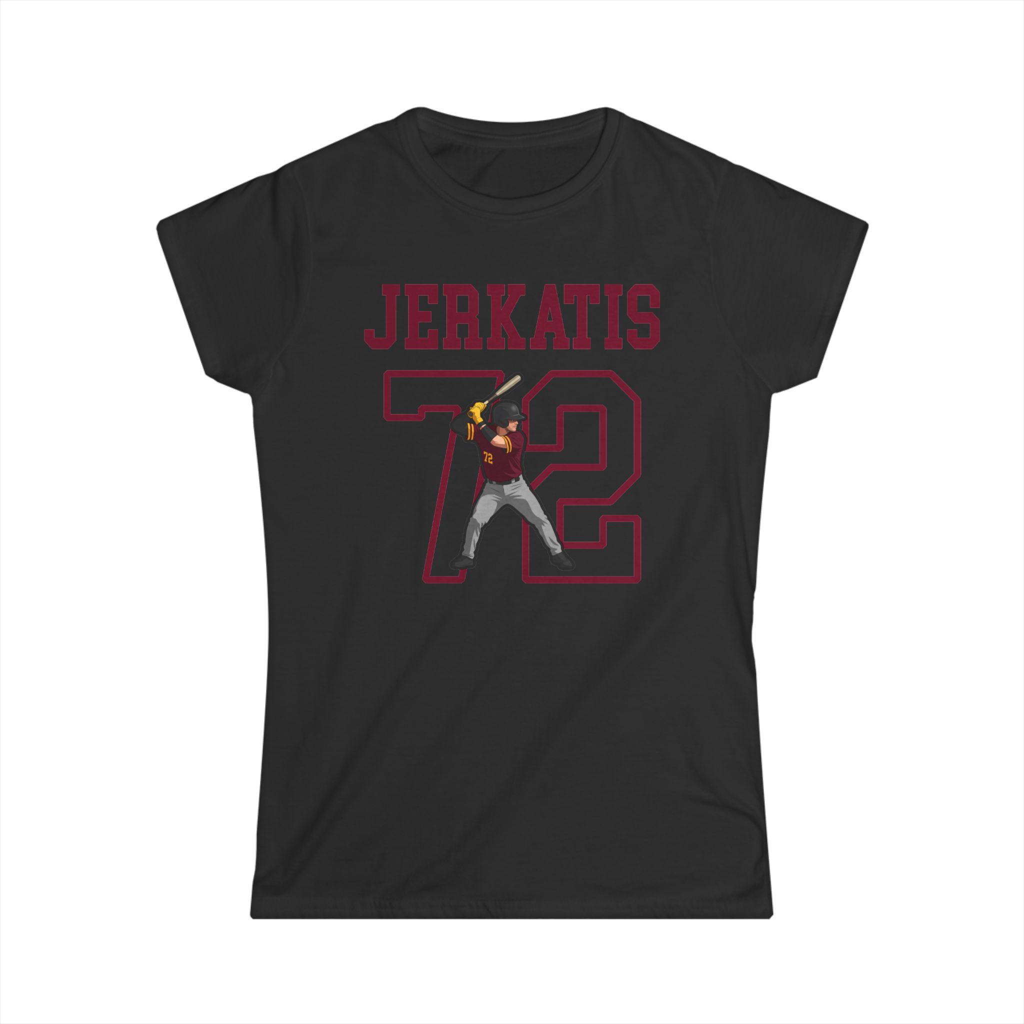 Women's Softstyle Tee — character_shirsey in Black