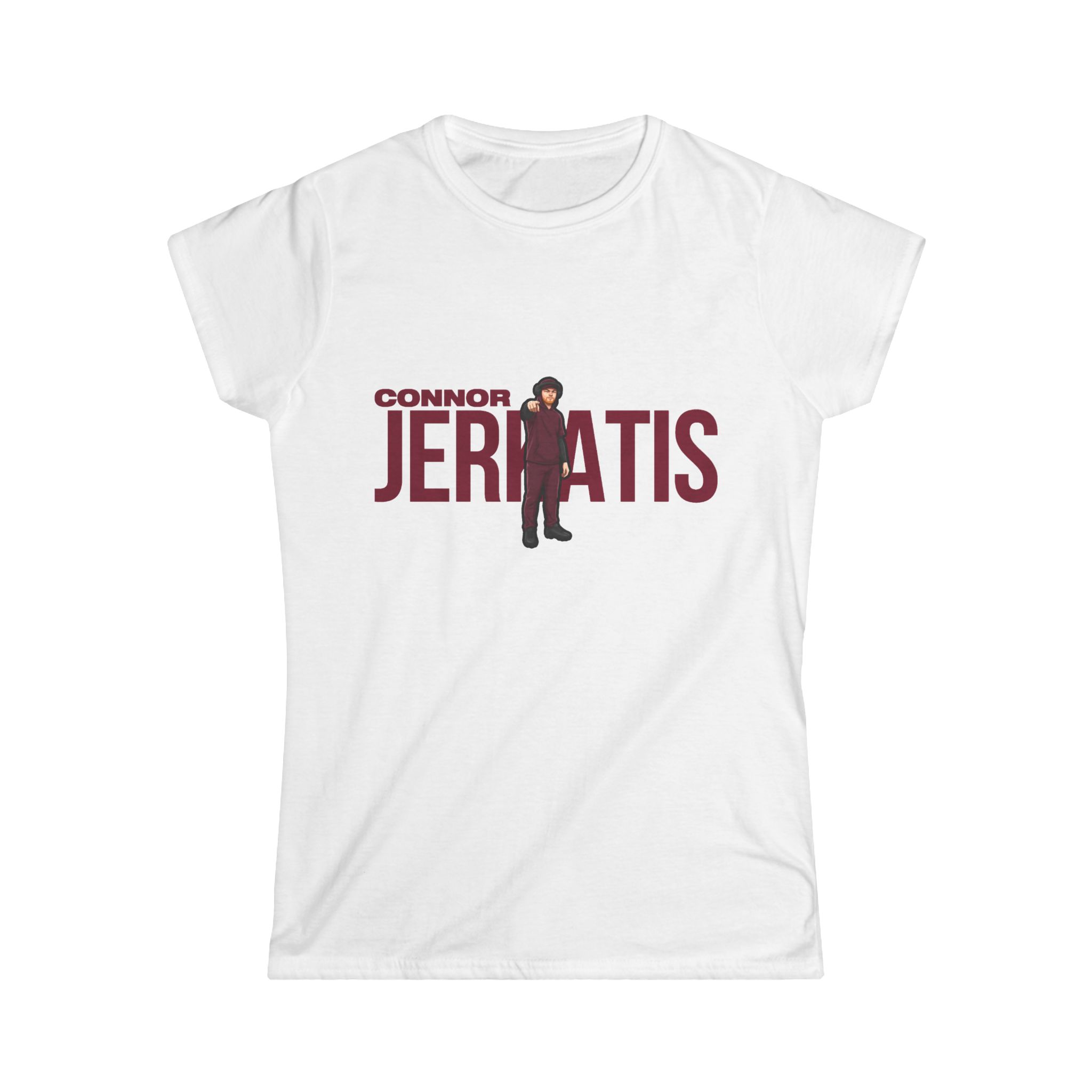 Women's Softstyle Tee — character_player_name in White