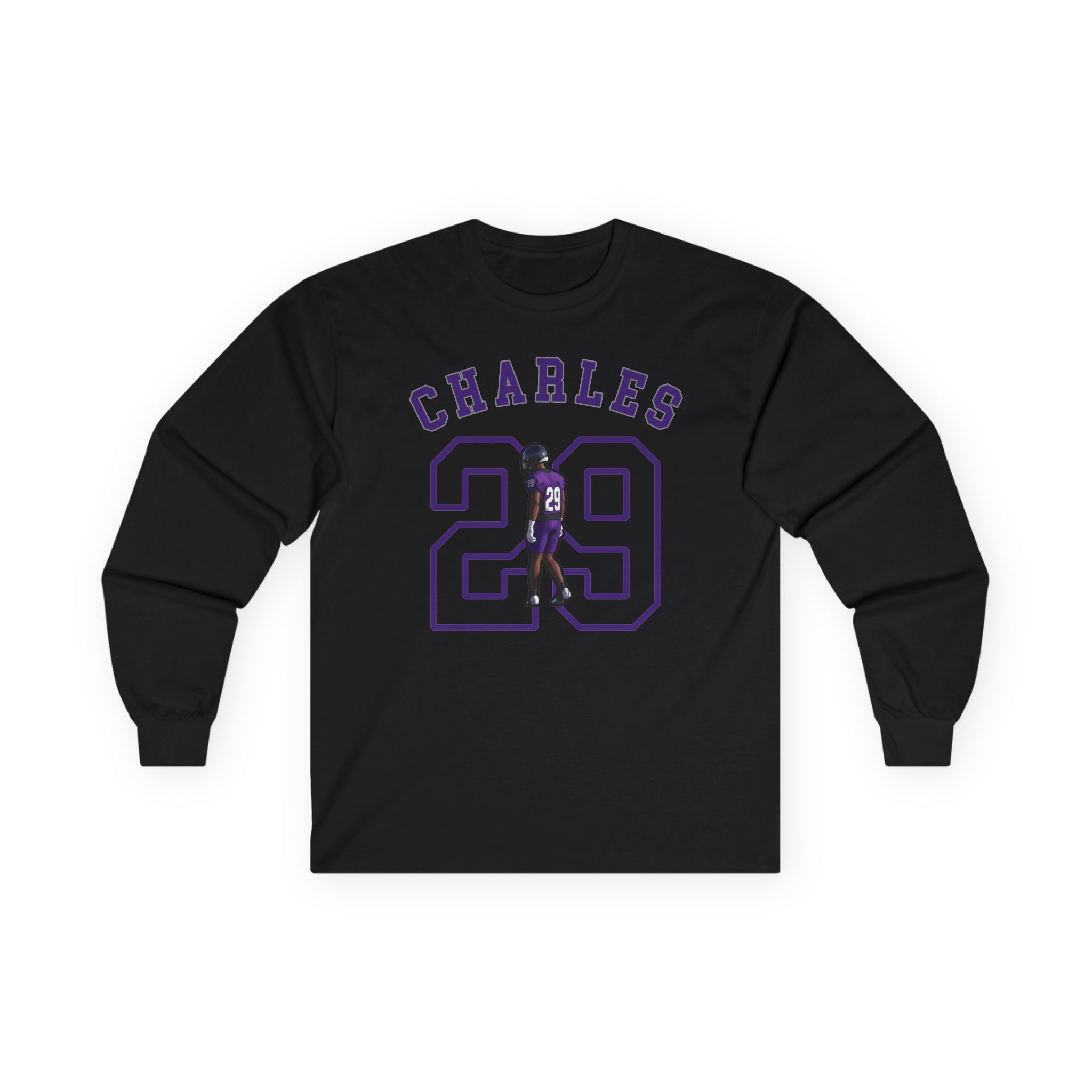 Long Sleeve Tee — character_shirsey_arch in Black