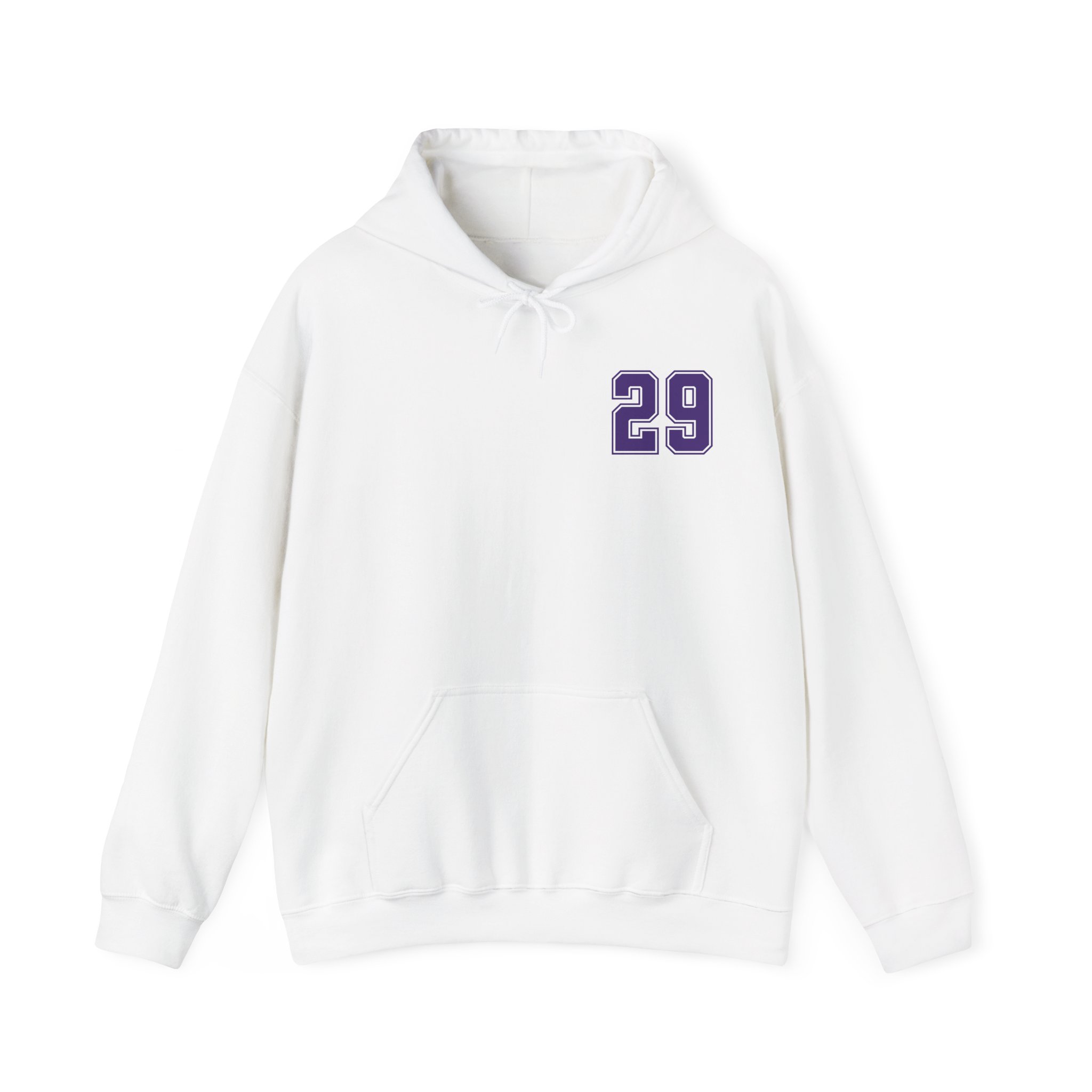 Hoodie — chest_back in White