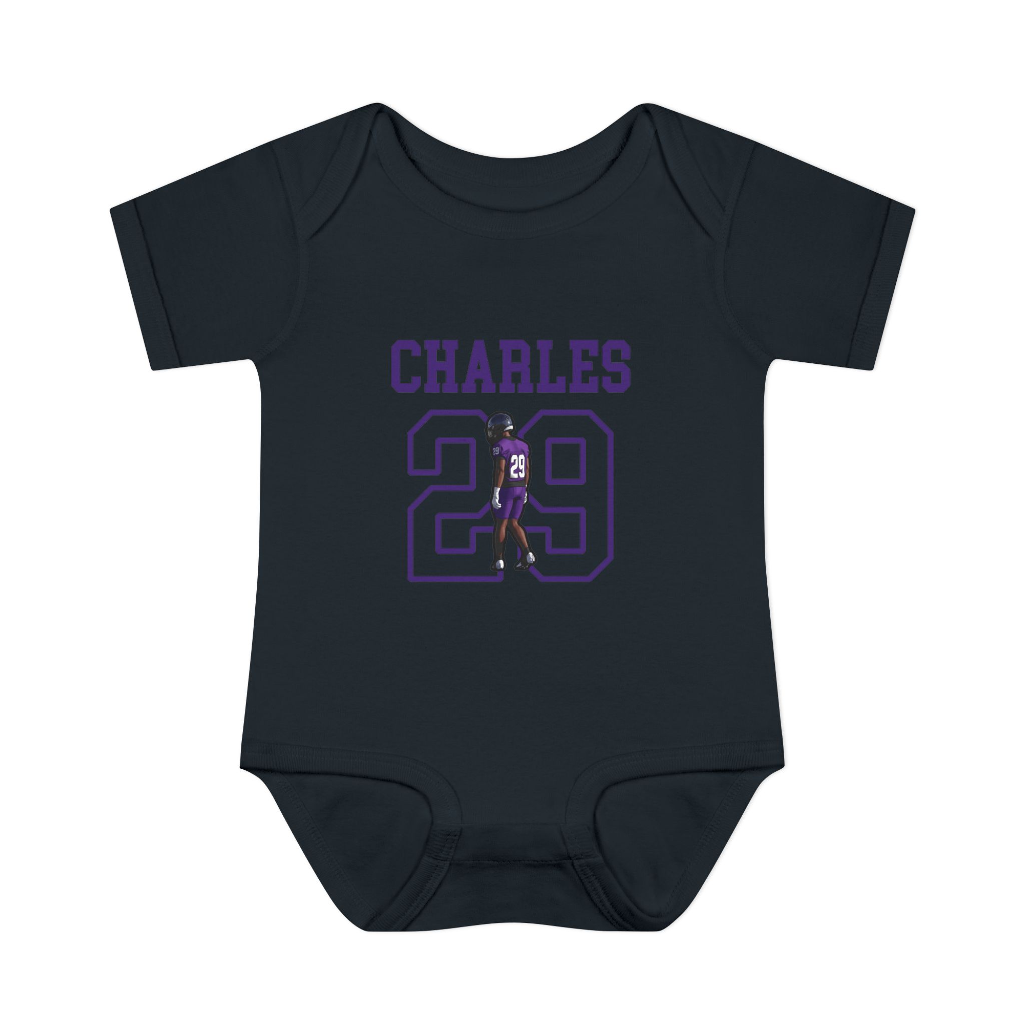 Baby Onesie — character_shirsey in Black