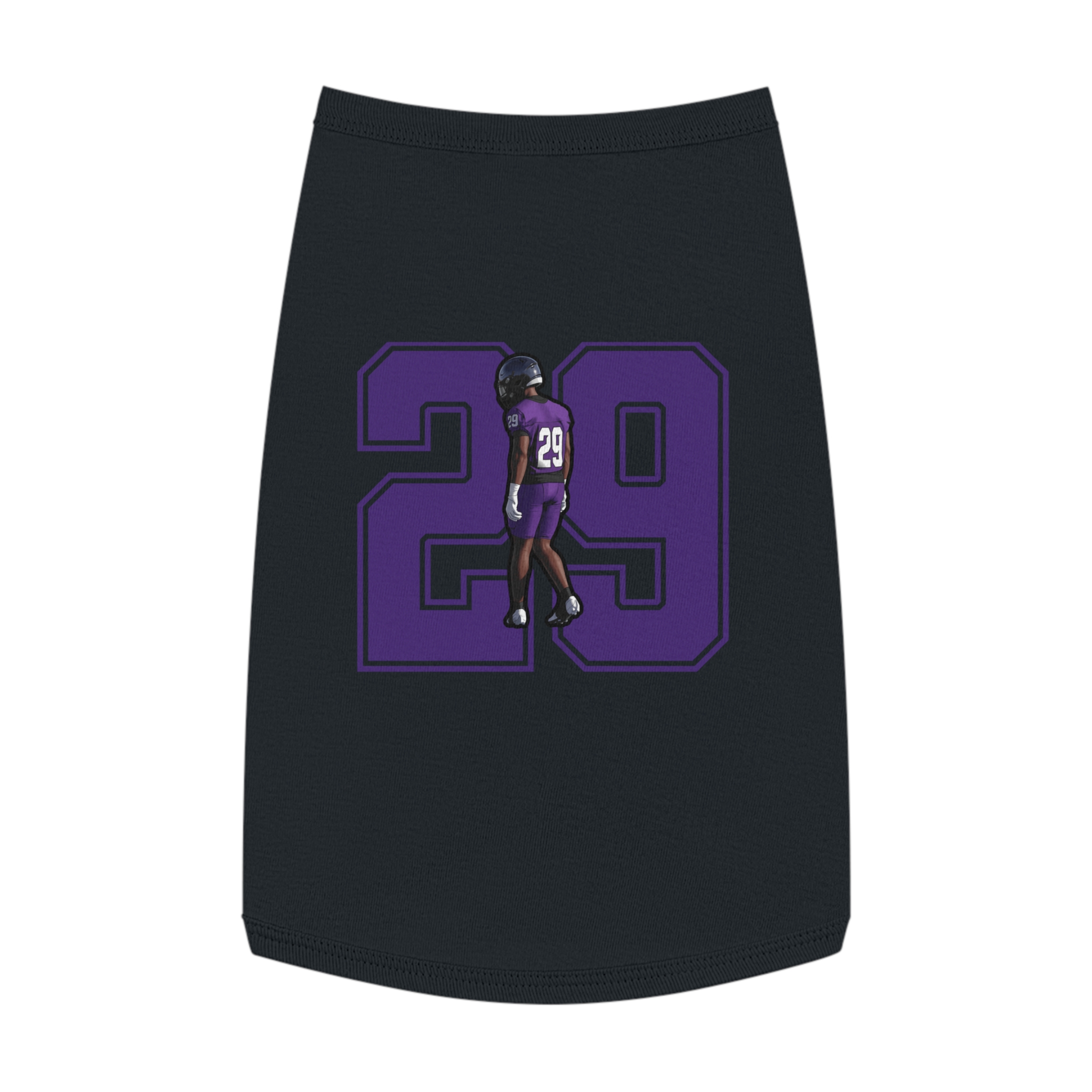 Pet Tank Top — character_number in Black