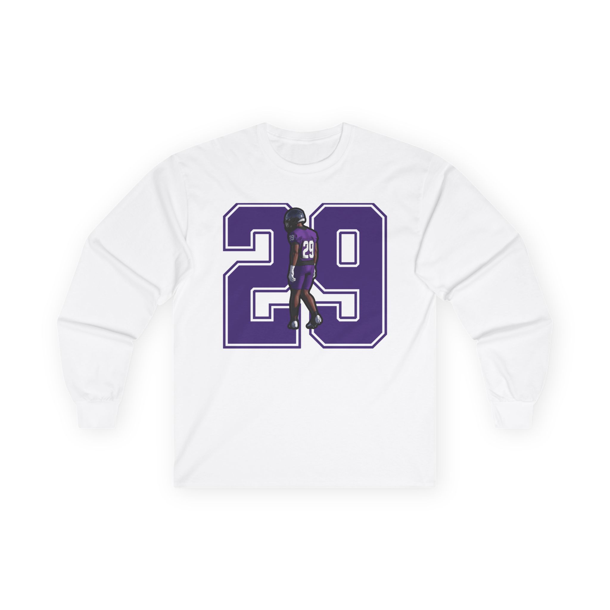 Long Sleeve Tee — character_number in White