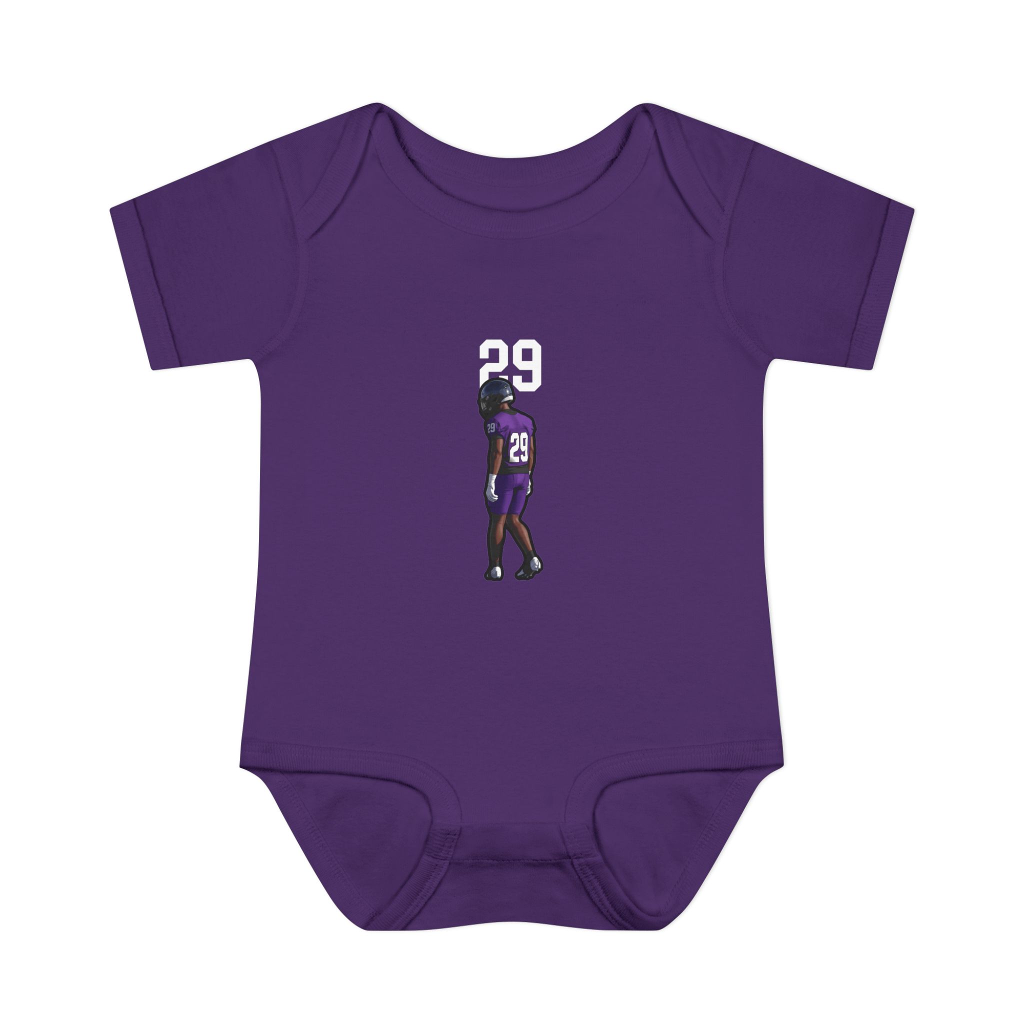 Baby Onesie — character_number_top in Purple