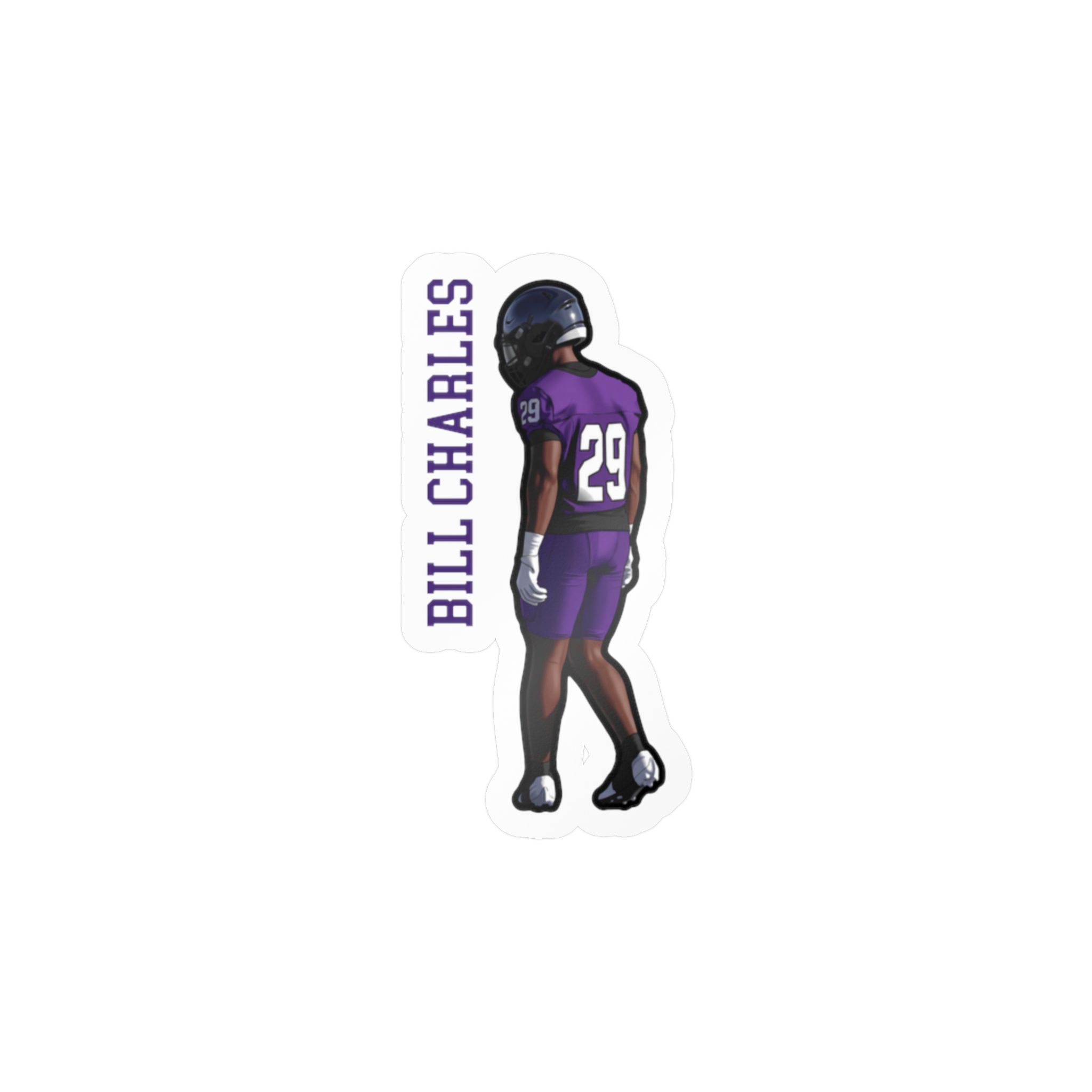 Vinyl Sticker — character_name_vertical in Classic