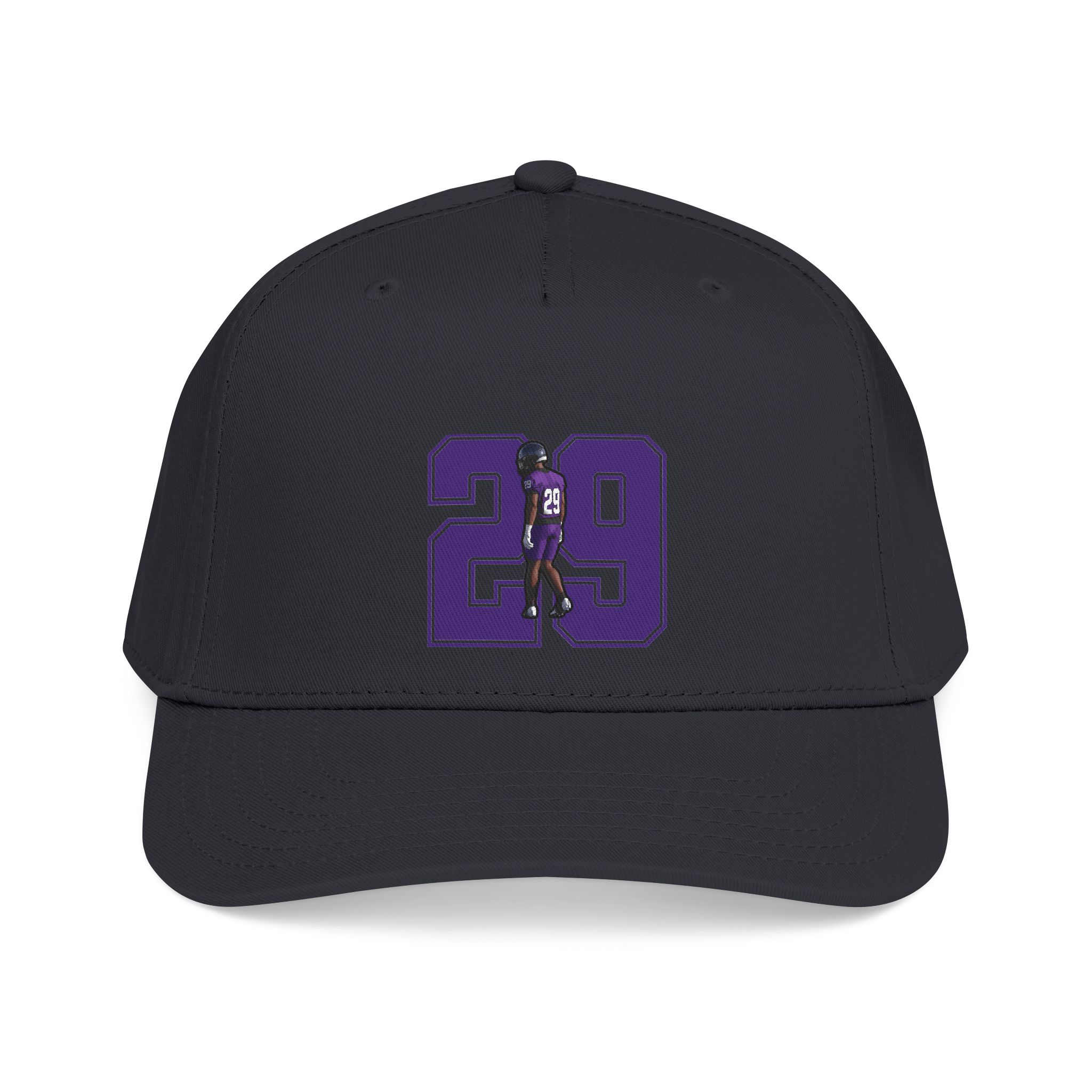Baseball Cap — character_number in Black