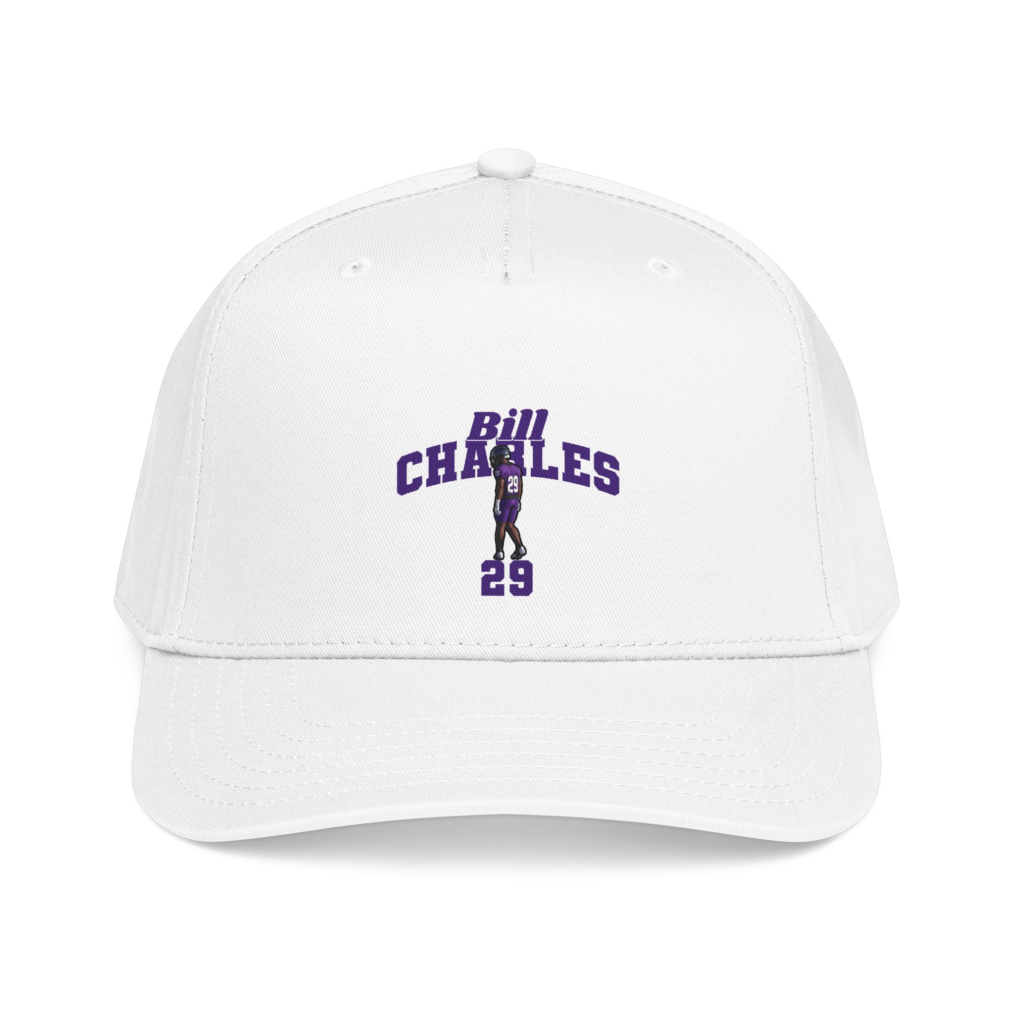 Baseball Cap — character_signature_arch in White