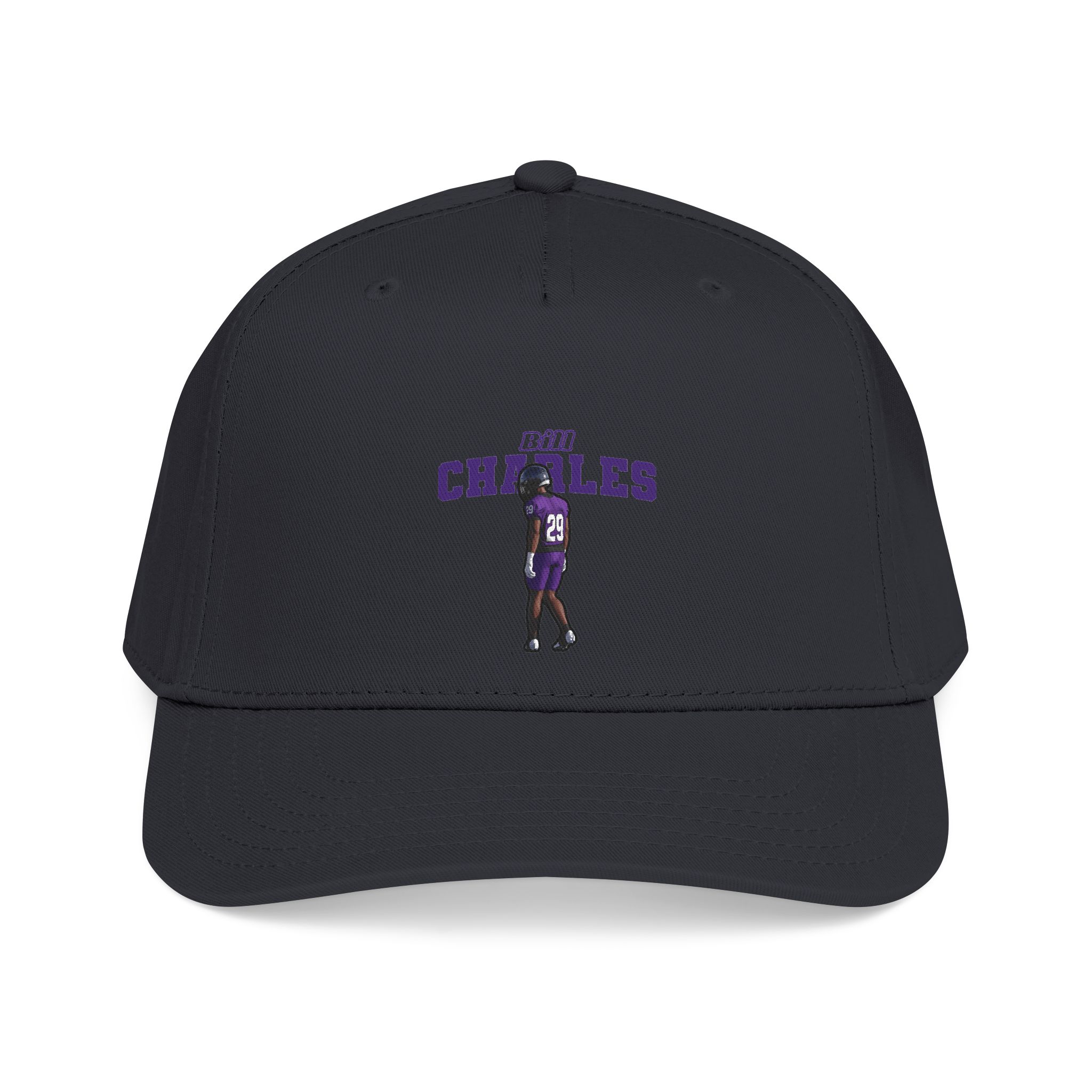 Baseball Cap — character_name_arch in Black