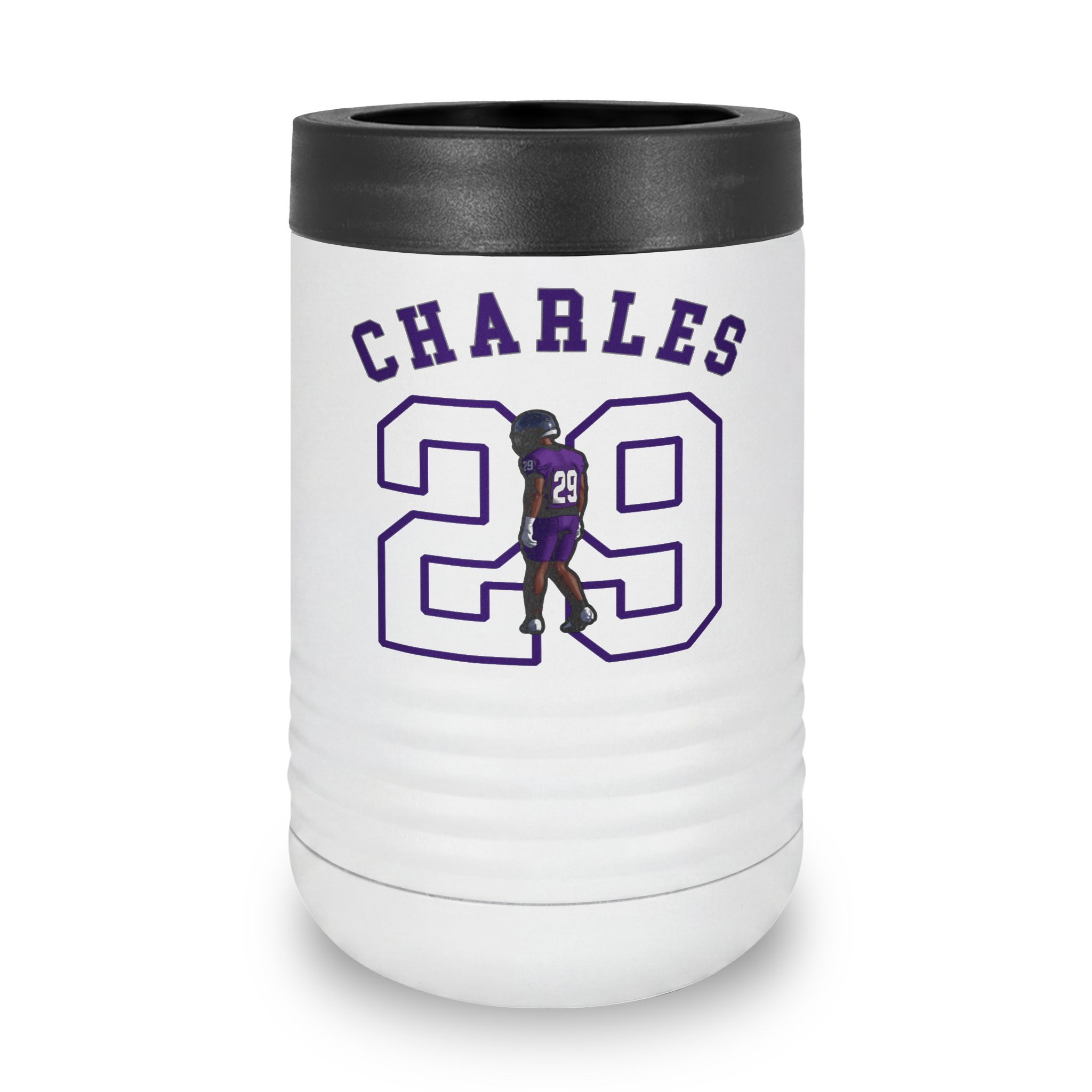 Stainless Can Cooler — character_shirsey_arch in White